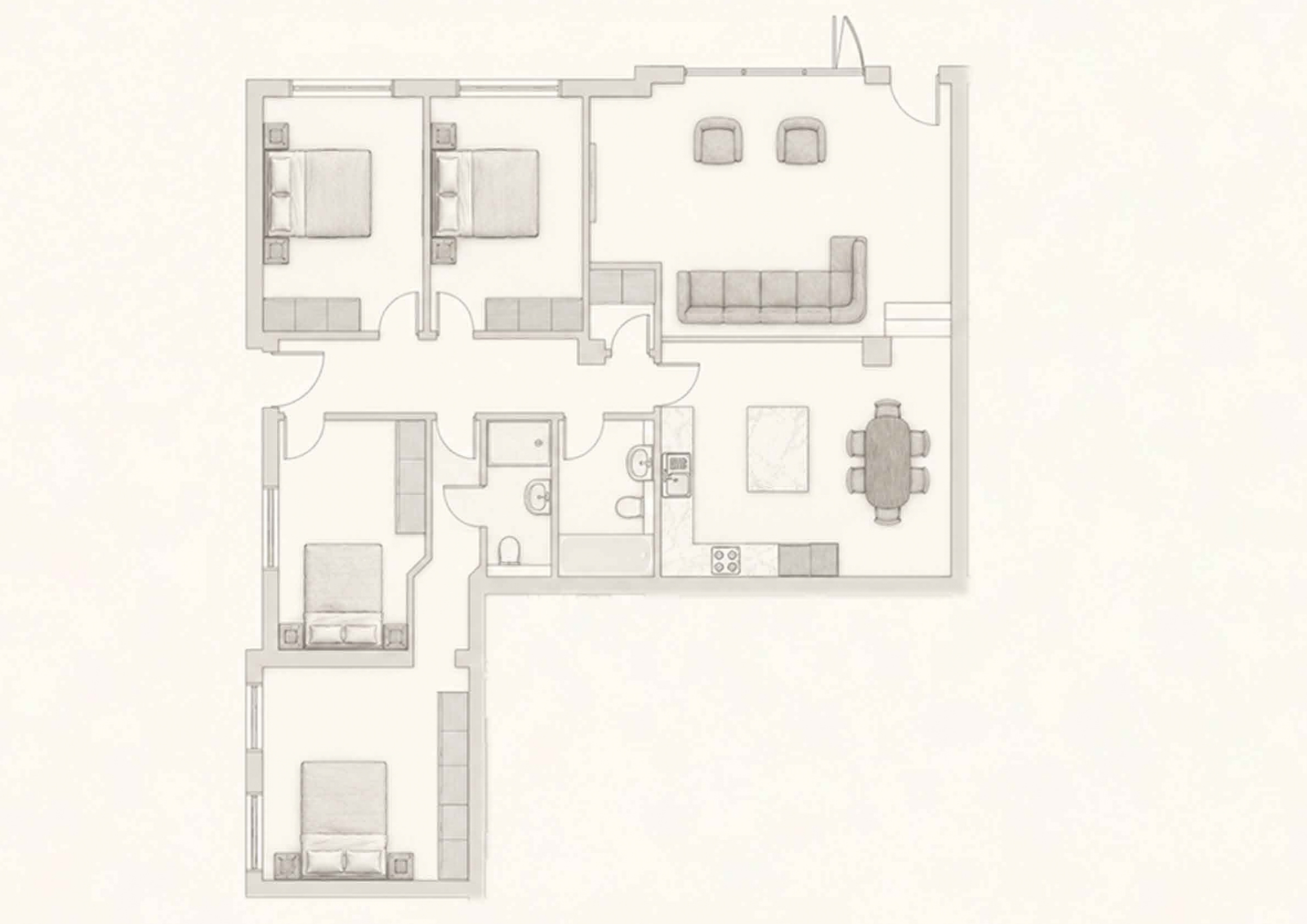 White Horse Lodge, Stone Street, Ipswich floorplan