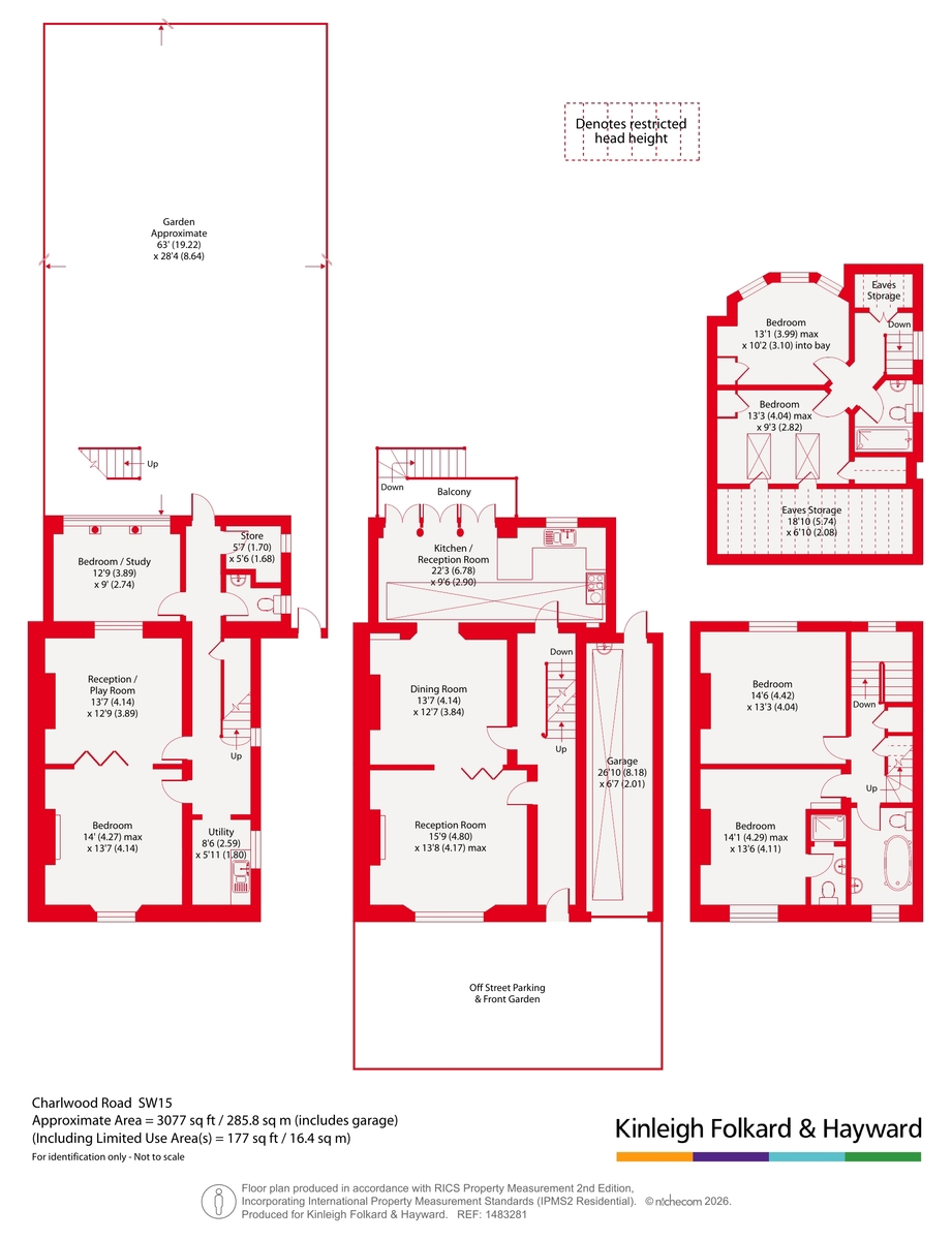 76, Charlwood Road, London floorplan