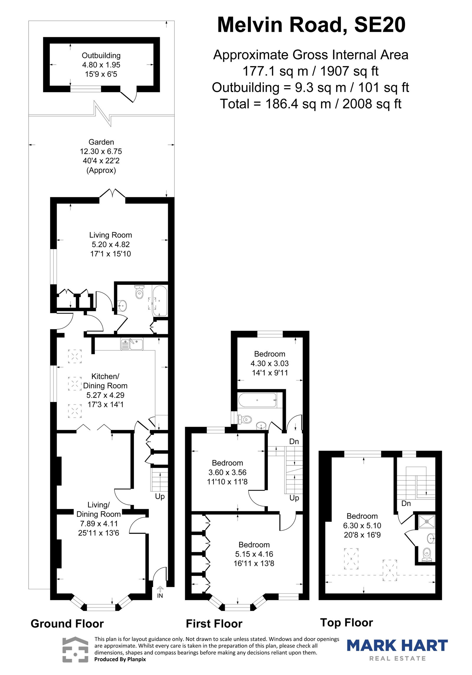 6, Melvin Road, London floorplan