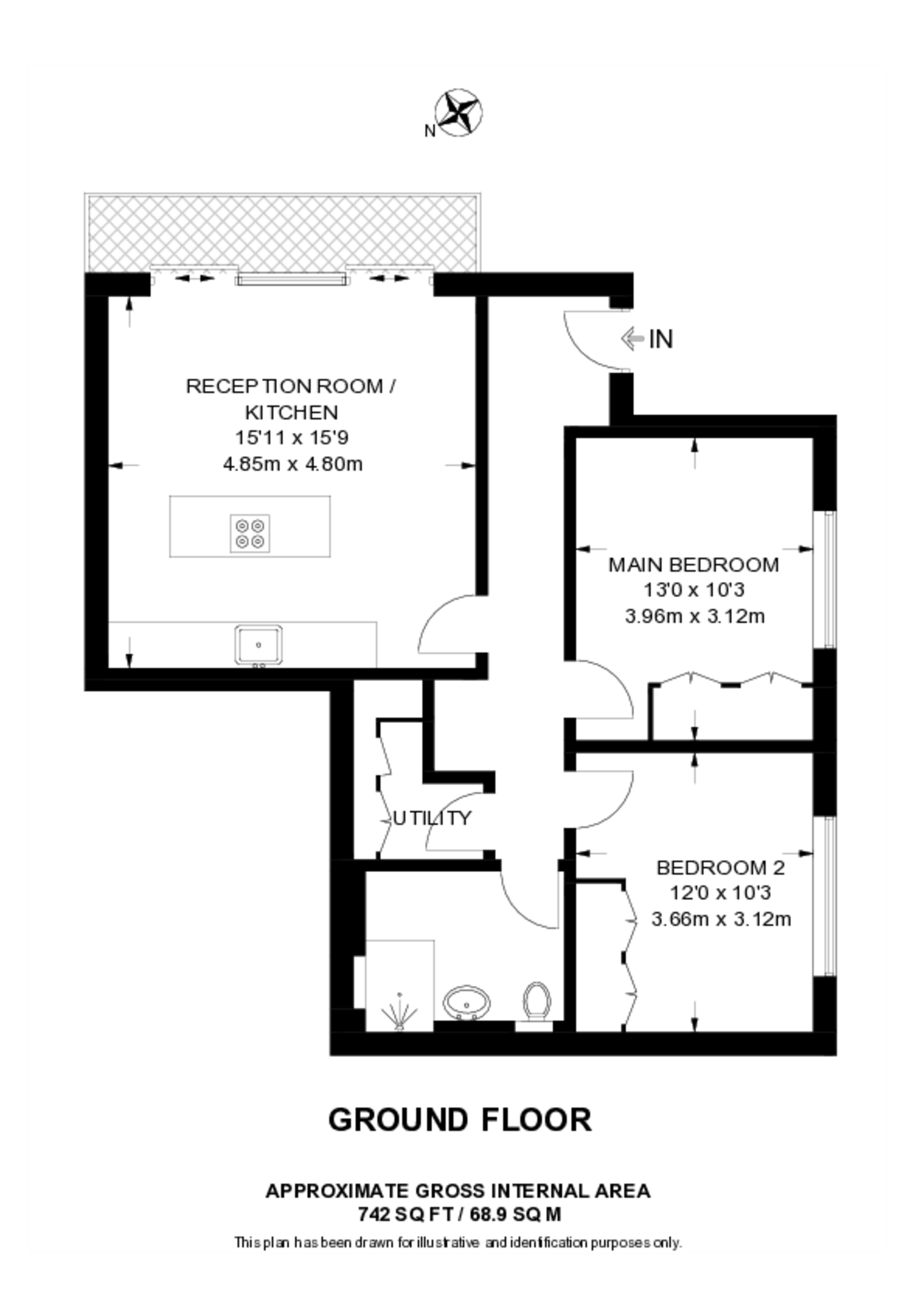 Hazlewood Avenue, Morden floorplan