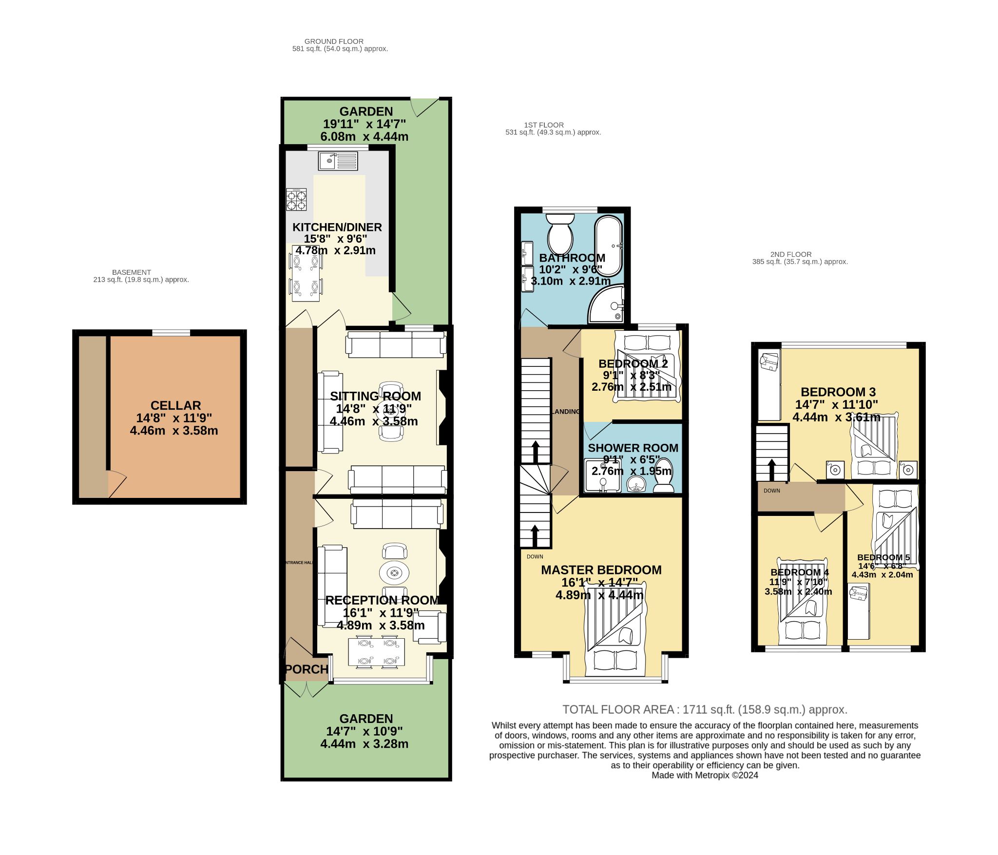 49 Duckworth Grove, Bradford floorplan