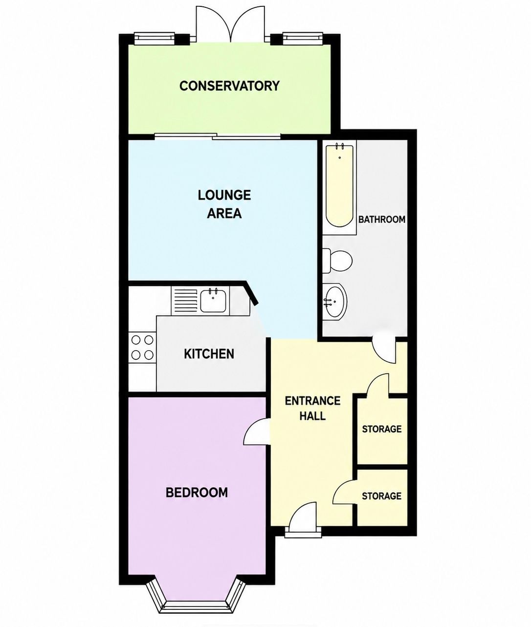 202,Flat 1, Lodge Lane, Grays floorplan