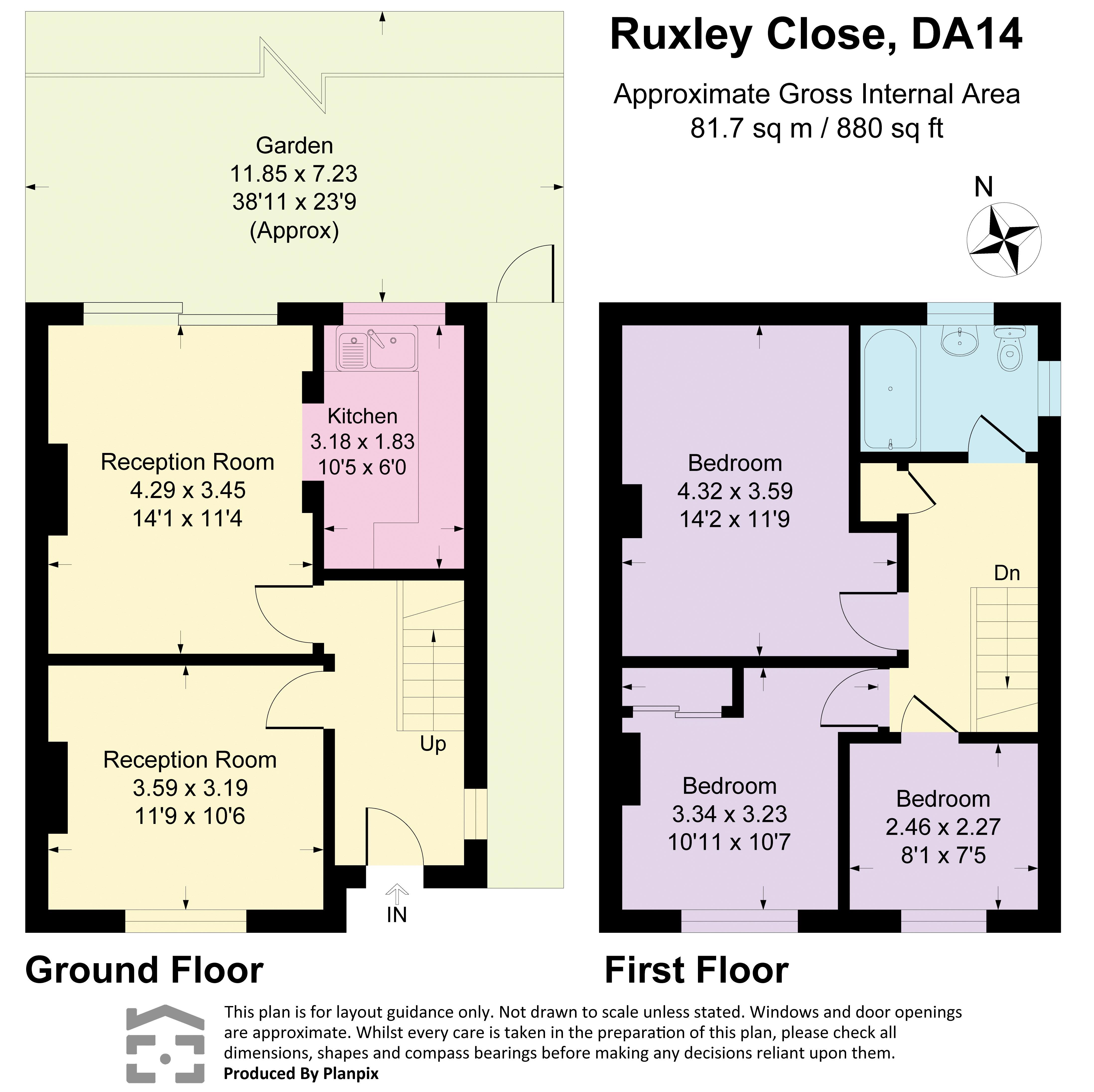11, Ruxley Close, Sidcup floorplan