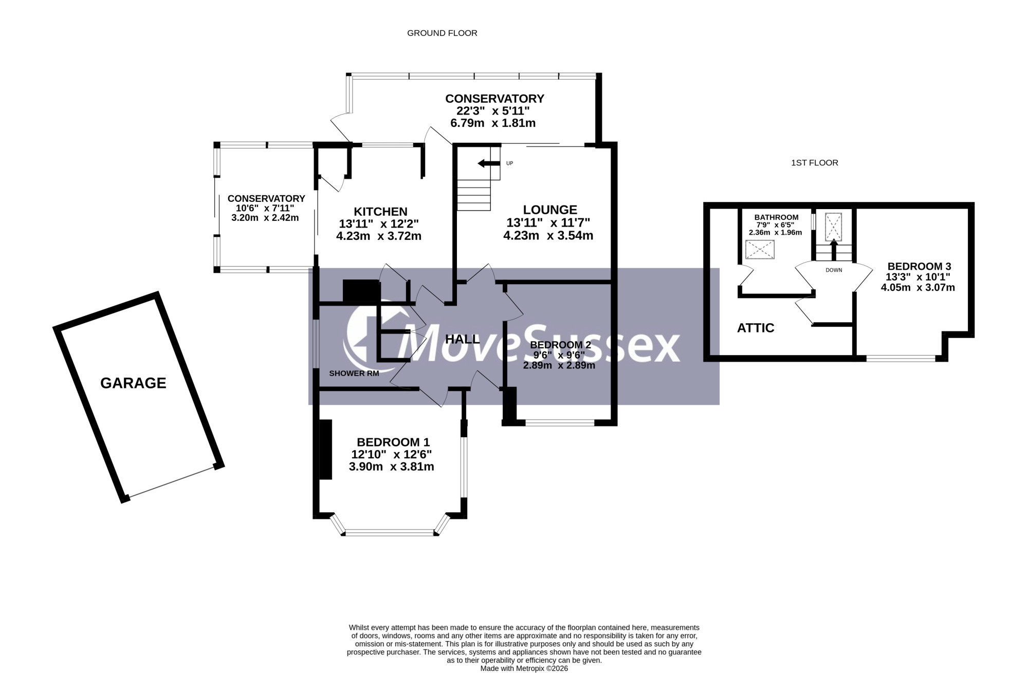 41, Old Drive, Polegate floorplan
