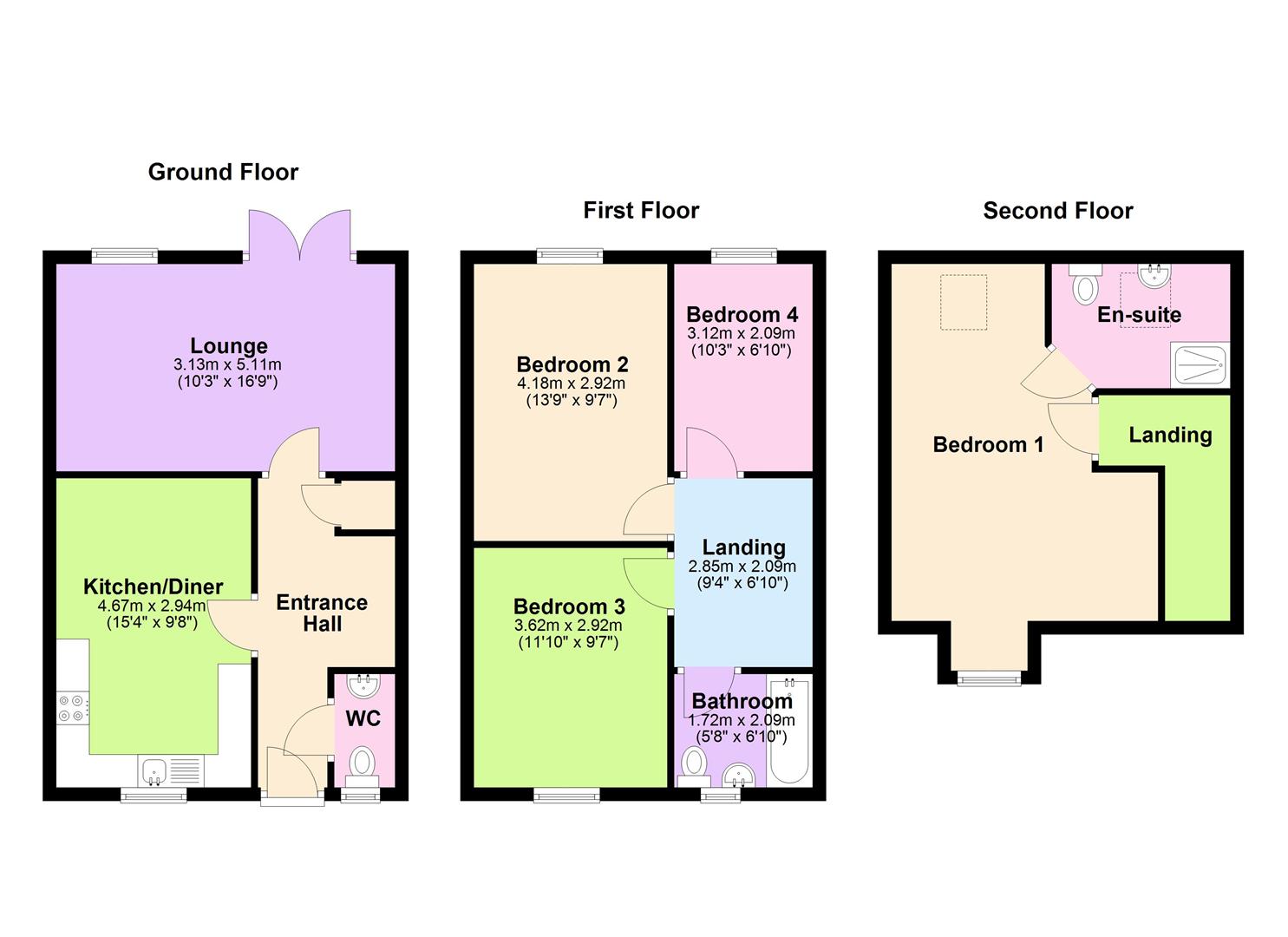4, The Stables, Peterborough floorplan
