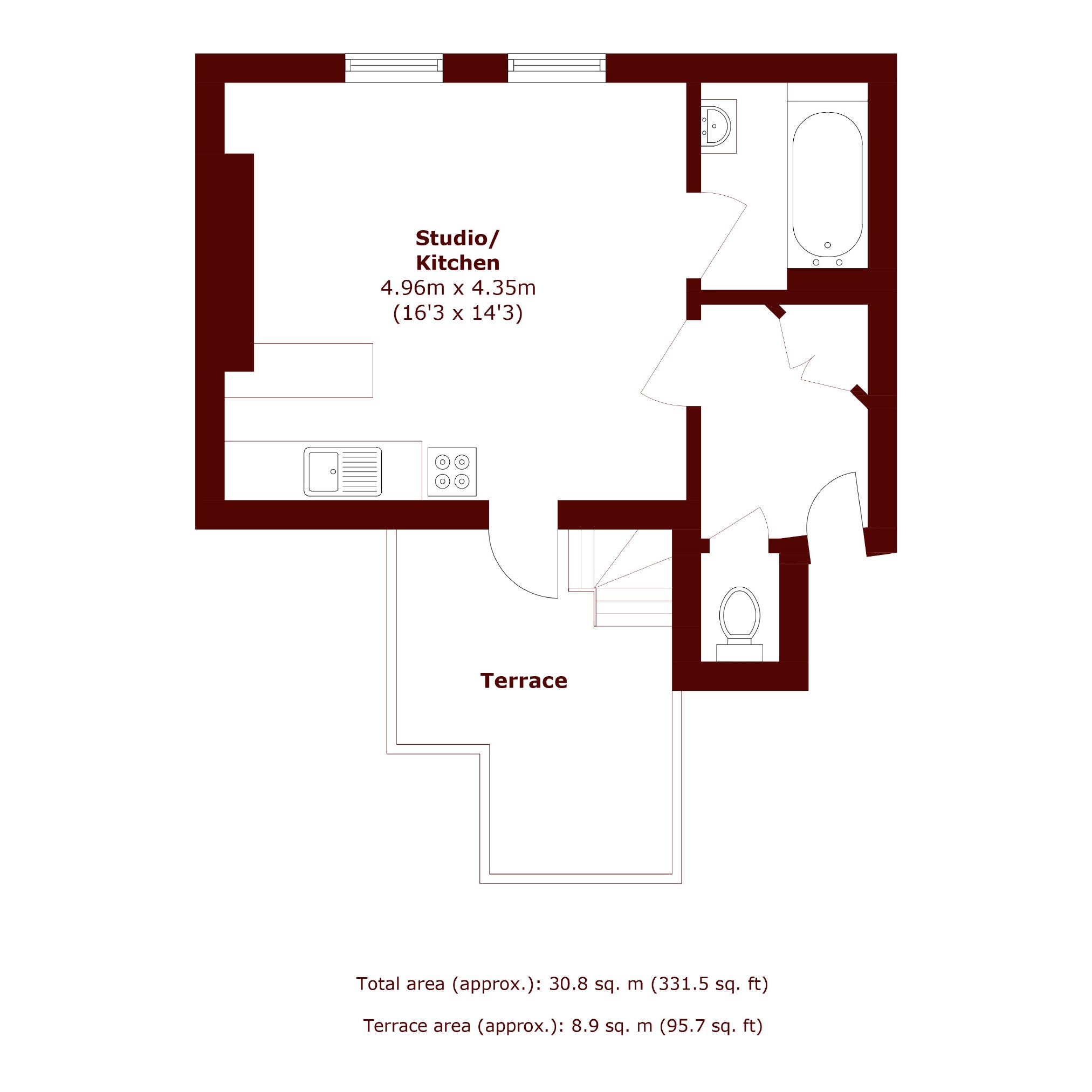 Flat 5, 118, Highlever Road, London floorplan