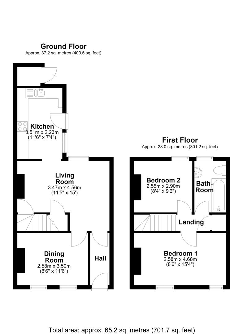96, York Street, Cambridge floorplan