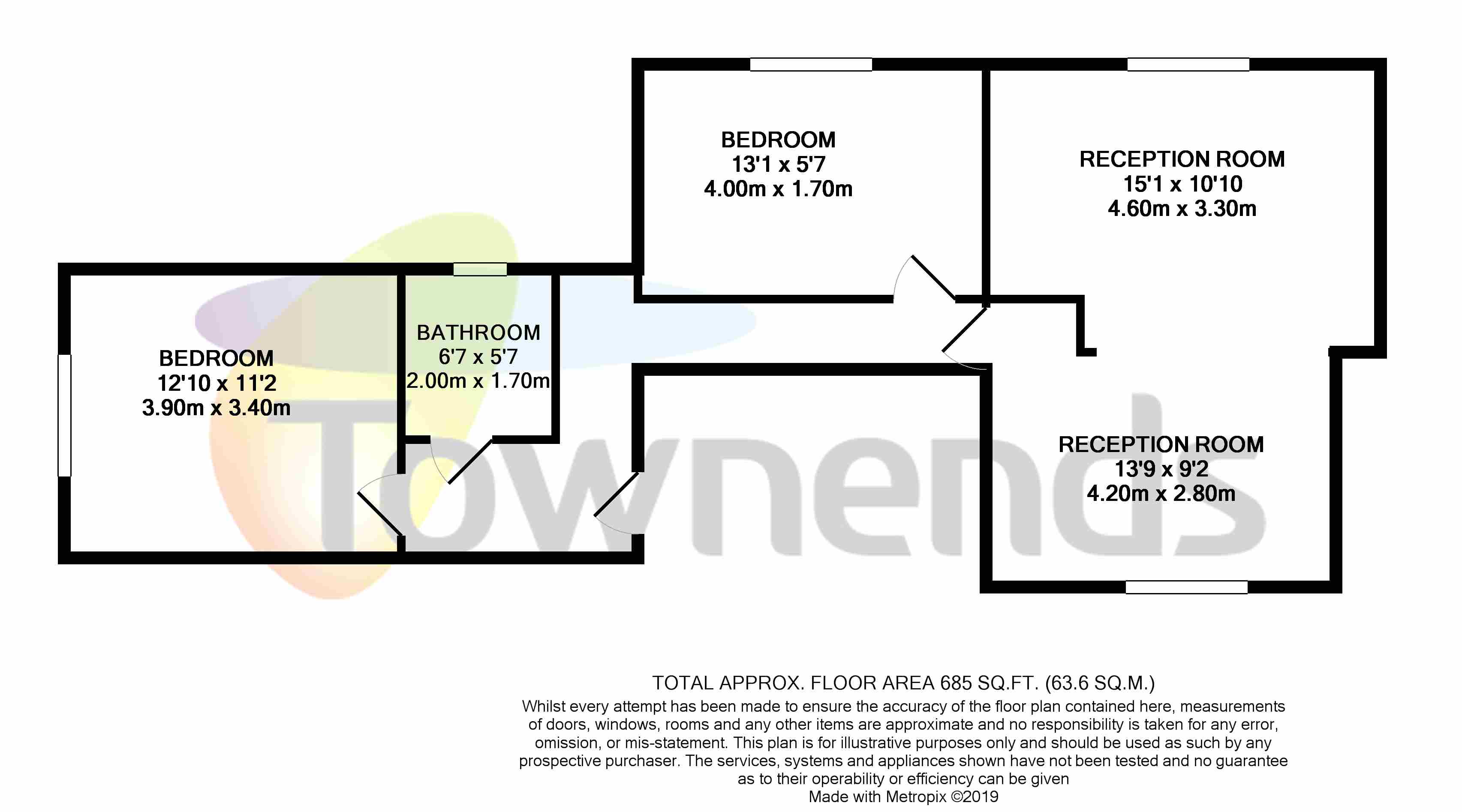 2 Bedrooms Flat to rent in Gleneagle Road, London SW16