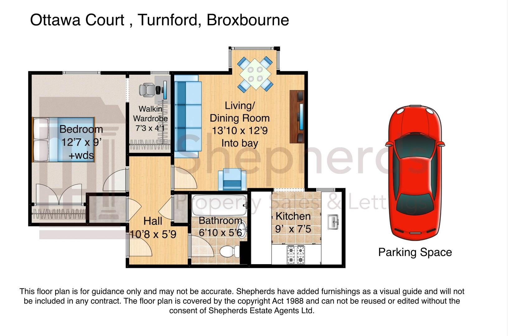 1, Ottawa Court, Broxbourne floorplan