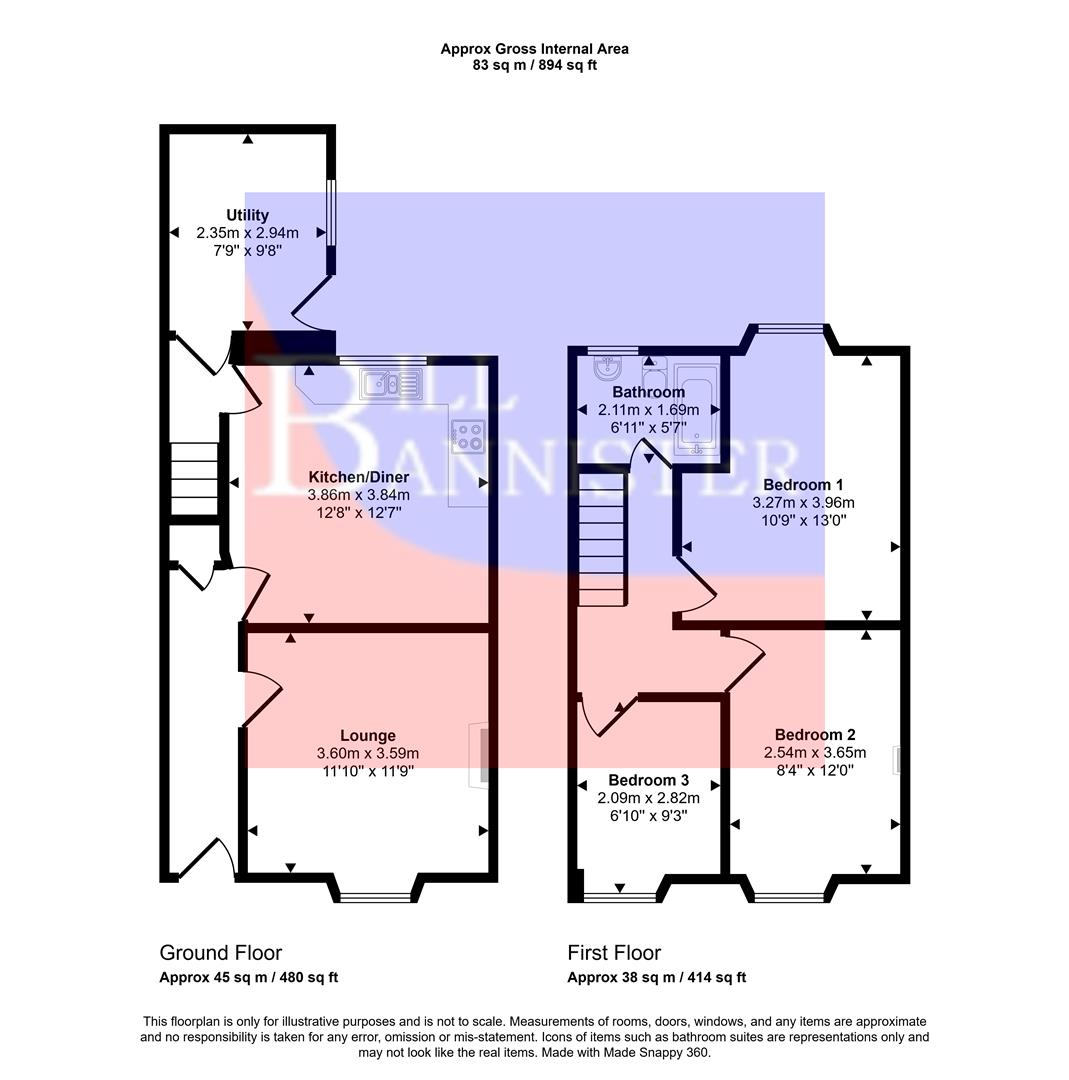 2, New Terrace, Camborne floorplan