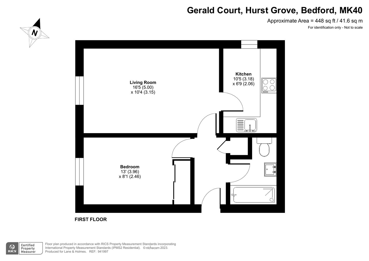 Gerald Court, Hurst Grove, Bedford MK40, 1 bedroom flat for sale