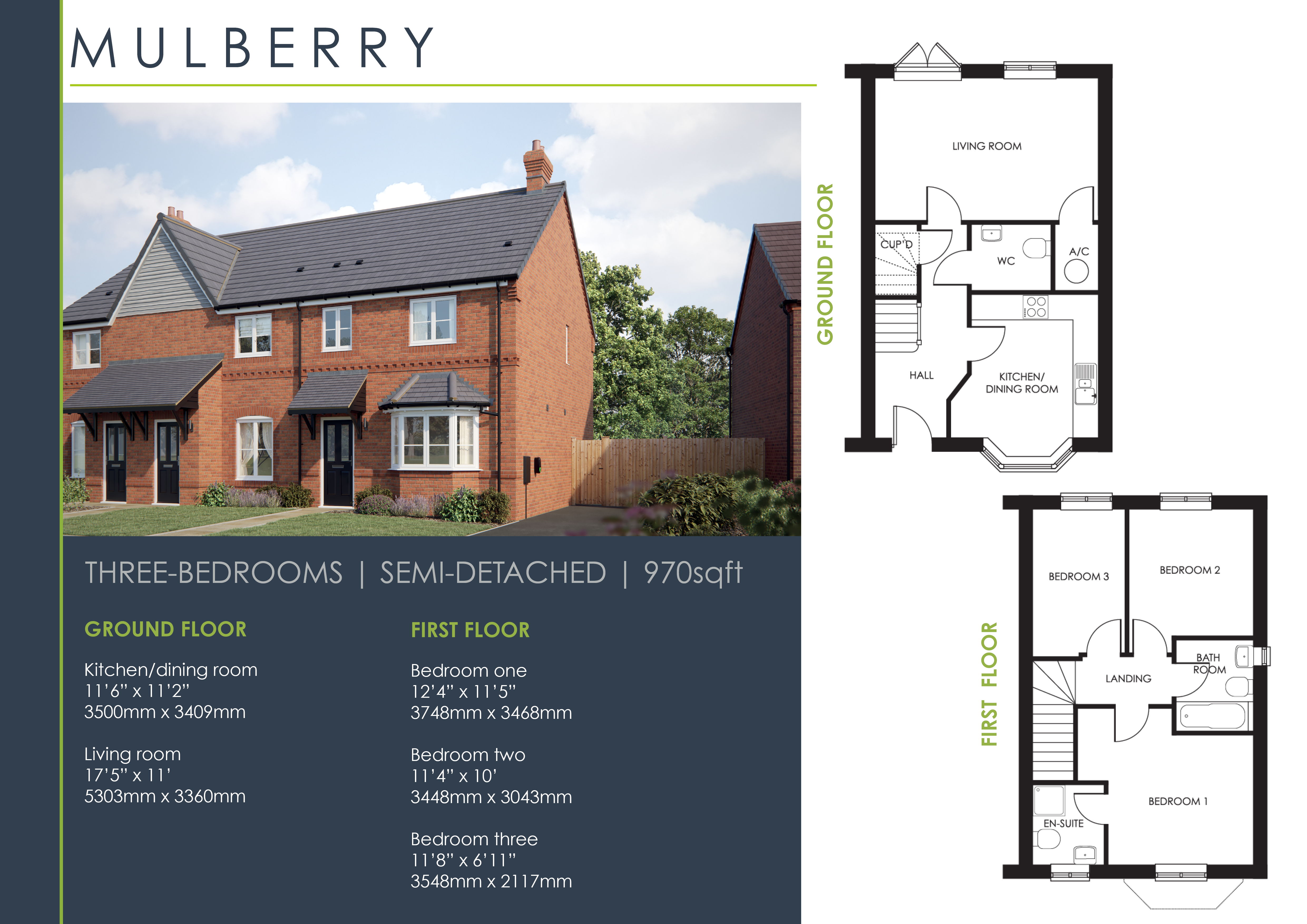 60, "The Mulberry", Bowen Way, Ditton Priors floorplan