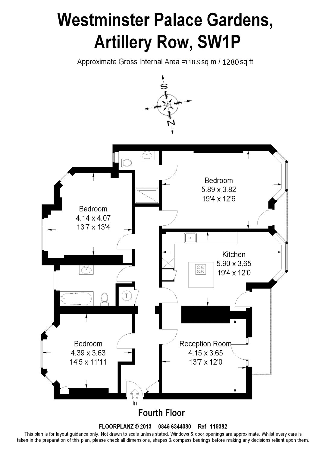 3 Bedrooms Flat to rent in Westminster Palace Gardens, Westminster SW1P