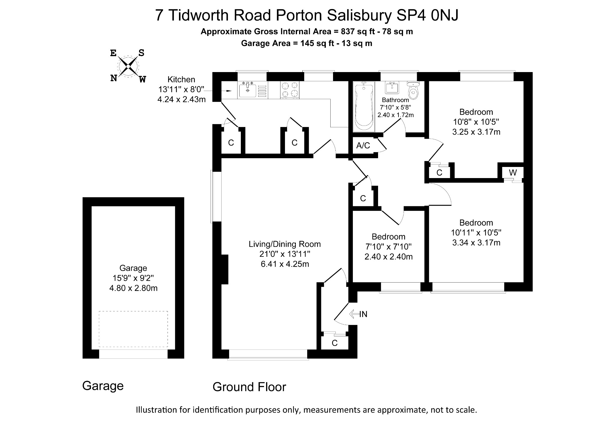 Chalkland, 7 Tidworth Road, Salisbury floorplan