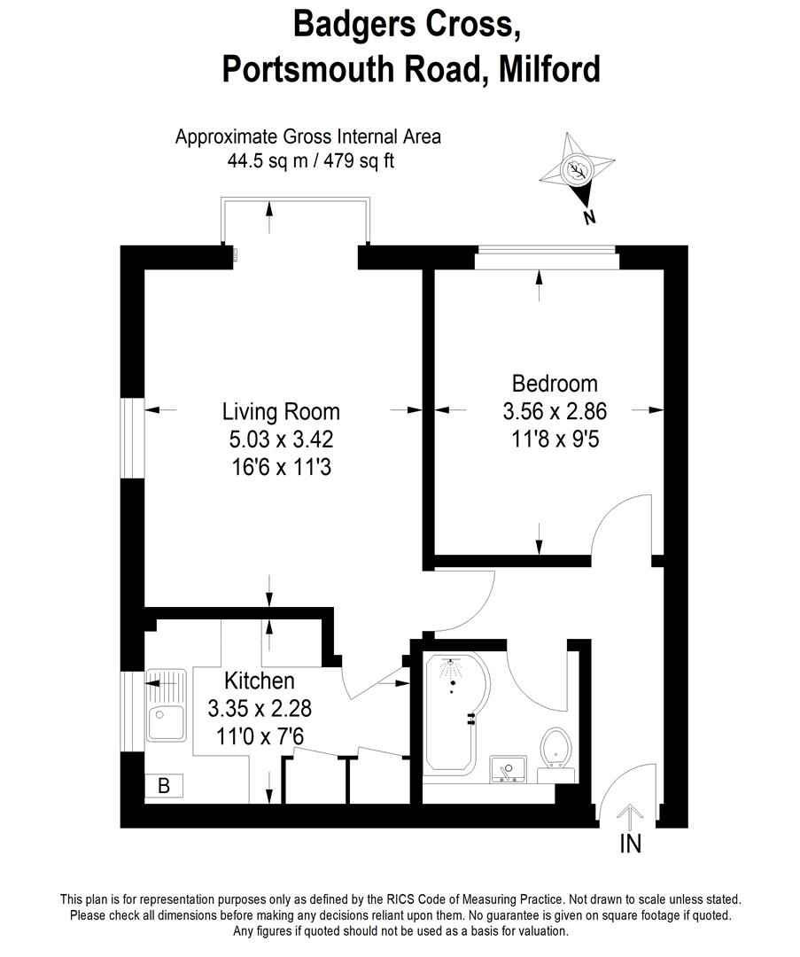 7 Badgers Cross, Portsmouth Road, Milford floorplan