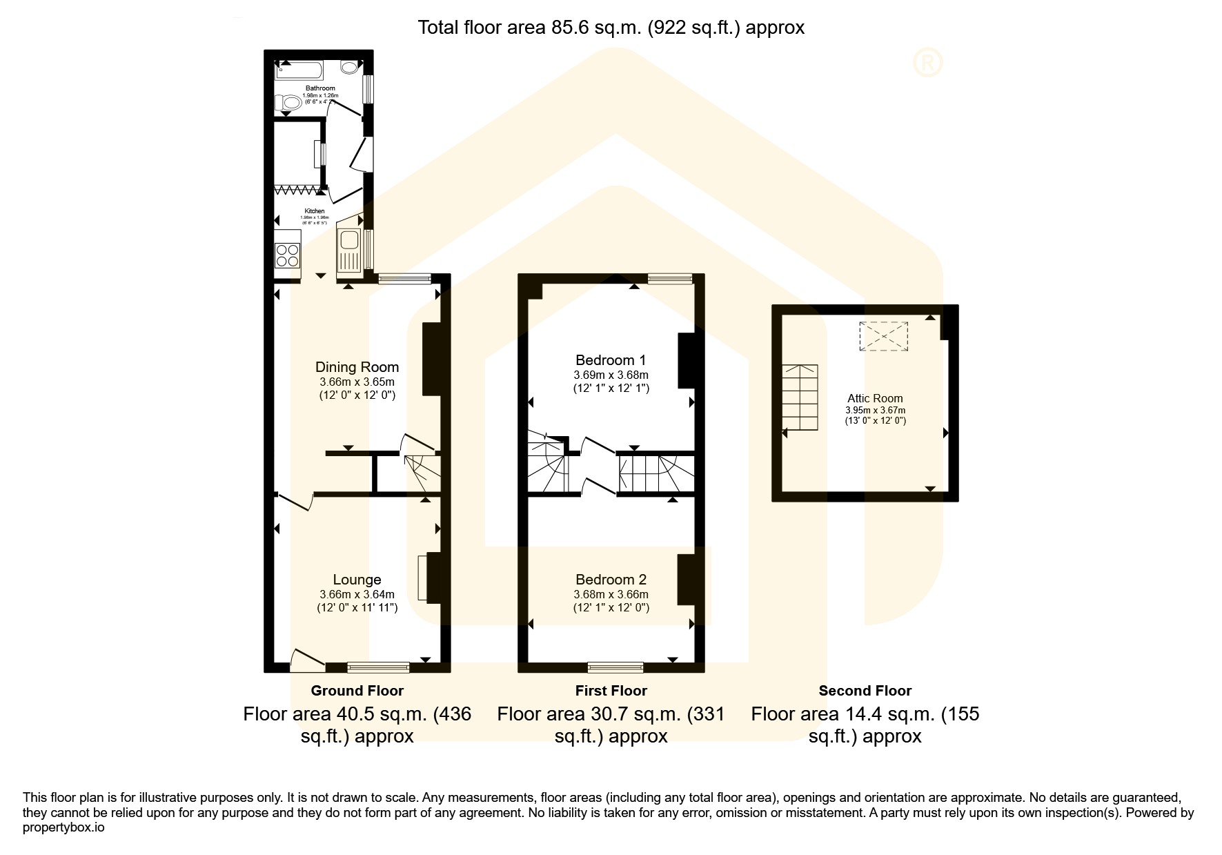 193 Main Street, 193 Main Street, Shirebrook floorplan
