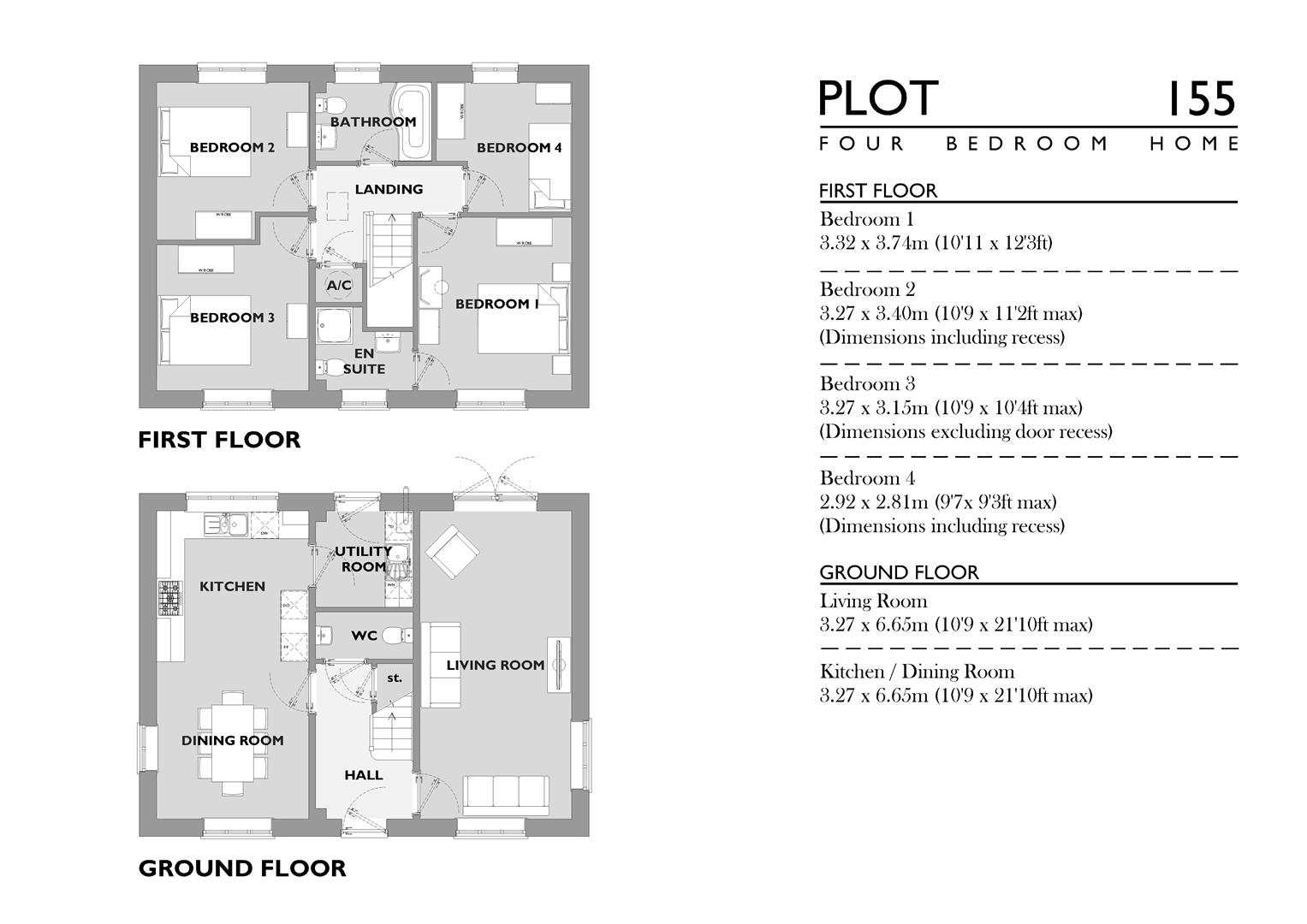 155, Ridge Lane, Chesil Reach, Chickerell floorplan