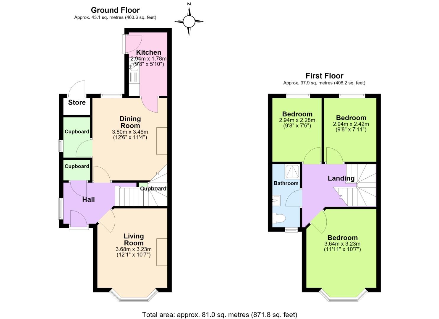 41, Carnarvon Road, Nottingham floorplan