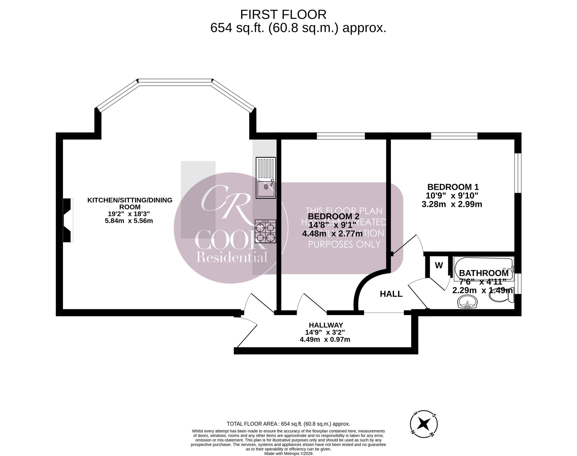Flat 5, 33 St. Stephens Road, Cheltenham floorplan