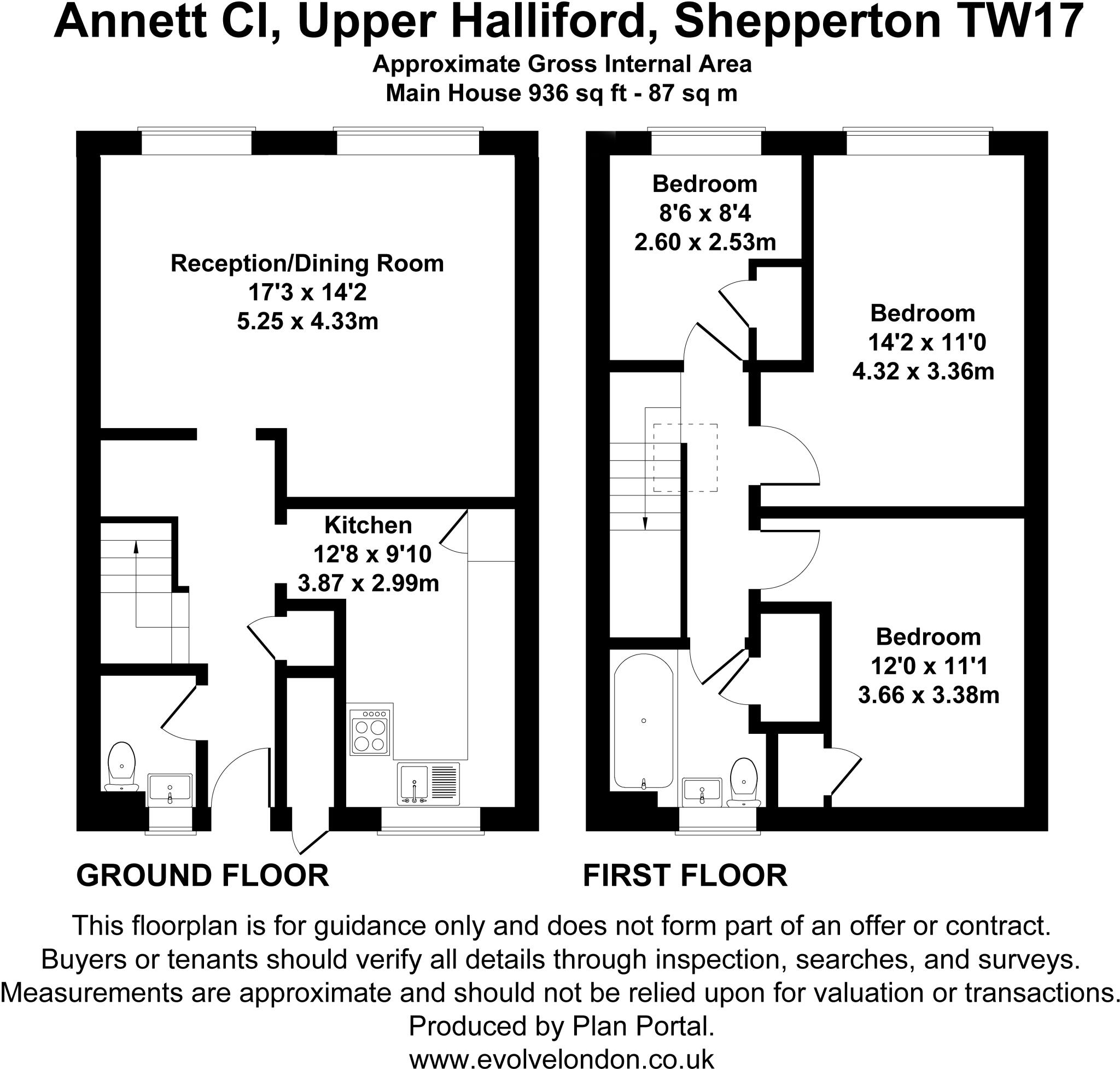 42, Annett Close, Shepperton floorplan