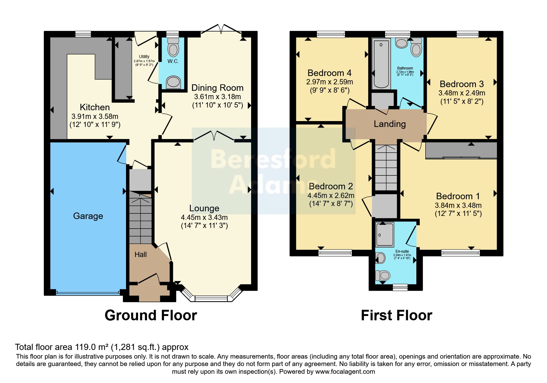 28, Maes Berea, Gwynedd floorplan