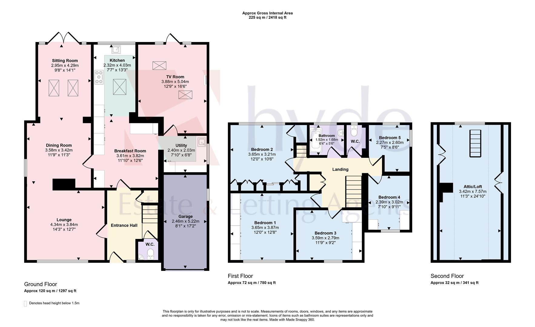 43, Langdale Drive, Bury floorplan