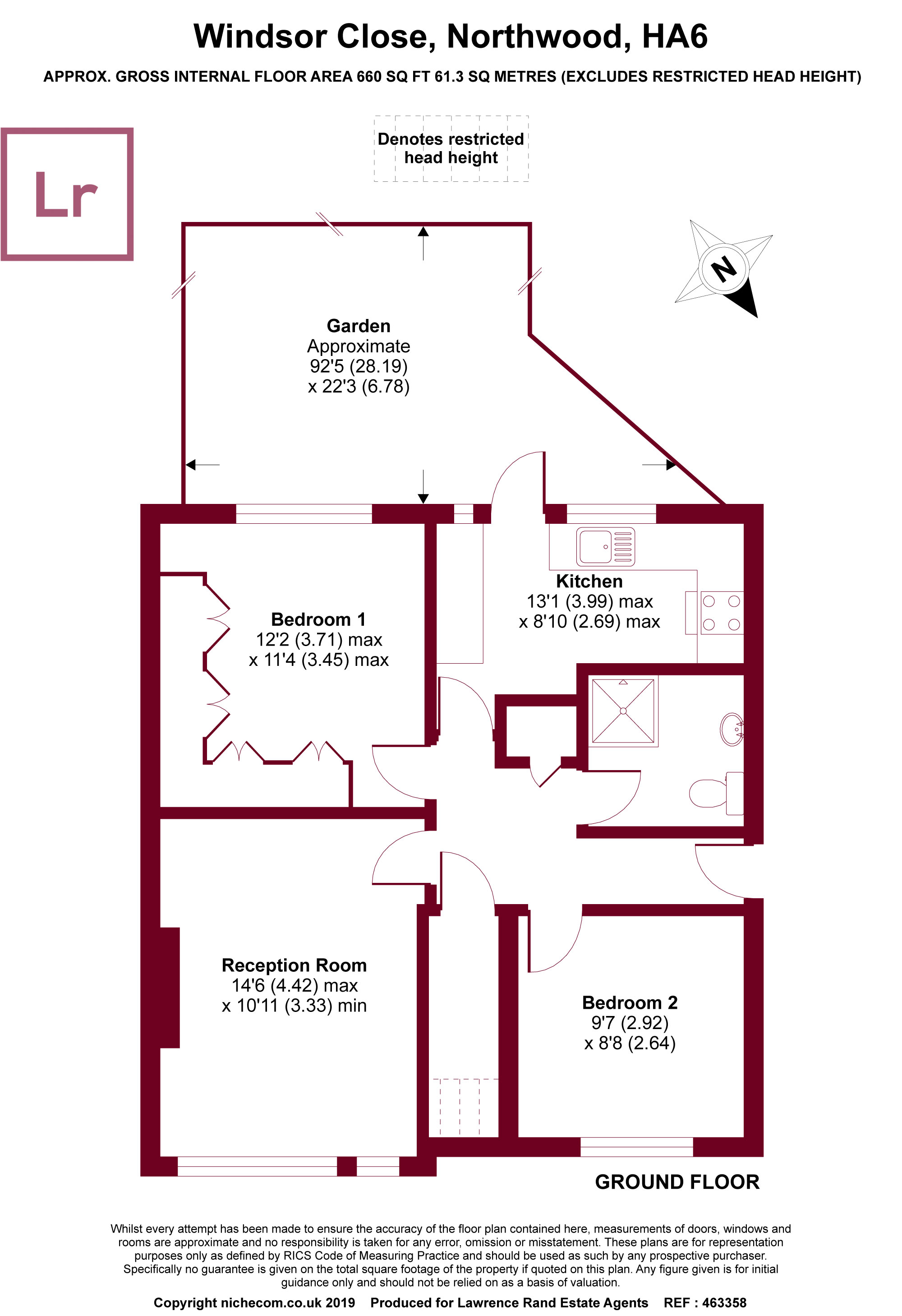 2 Bedrooms Maisonette for sale in Windsor Close, Northwood HA61Pd HA6