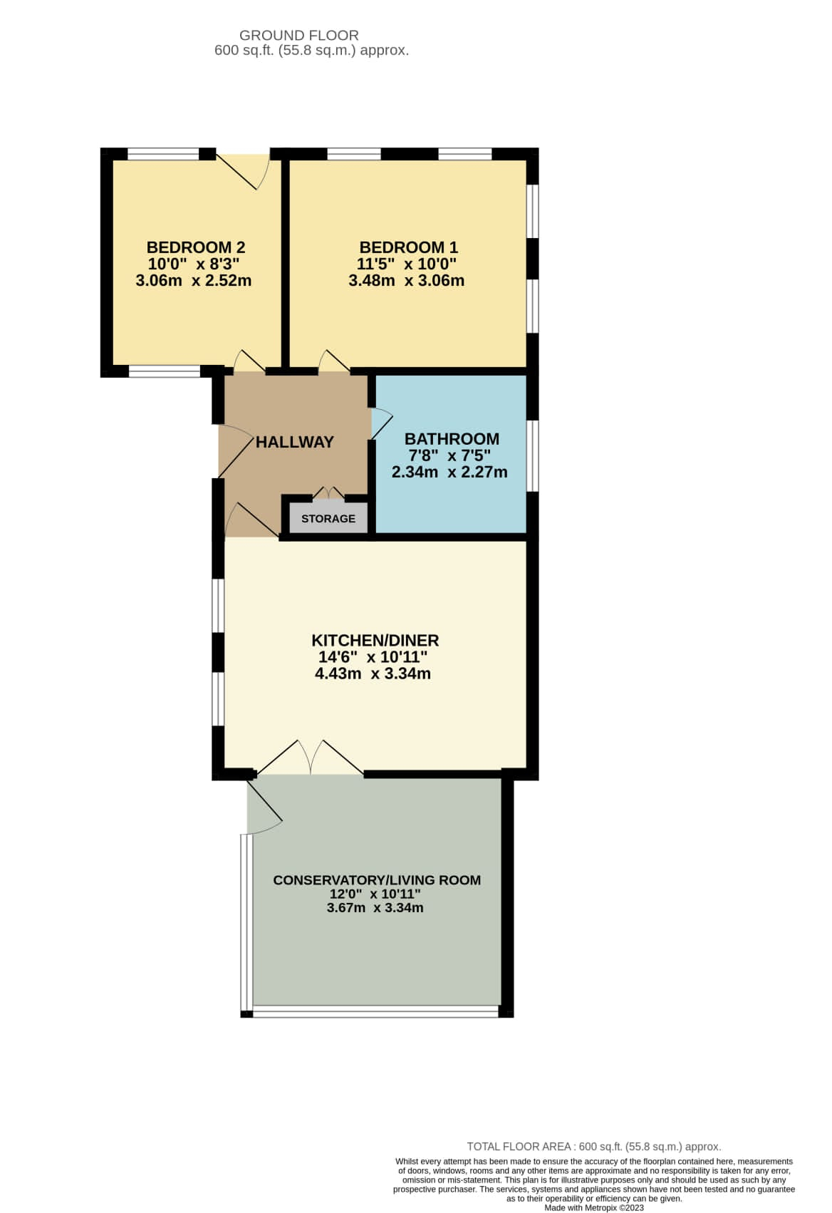 Oak Street, Shawforth, Rochdale OL12, 2 bedroom bungalow for sale