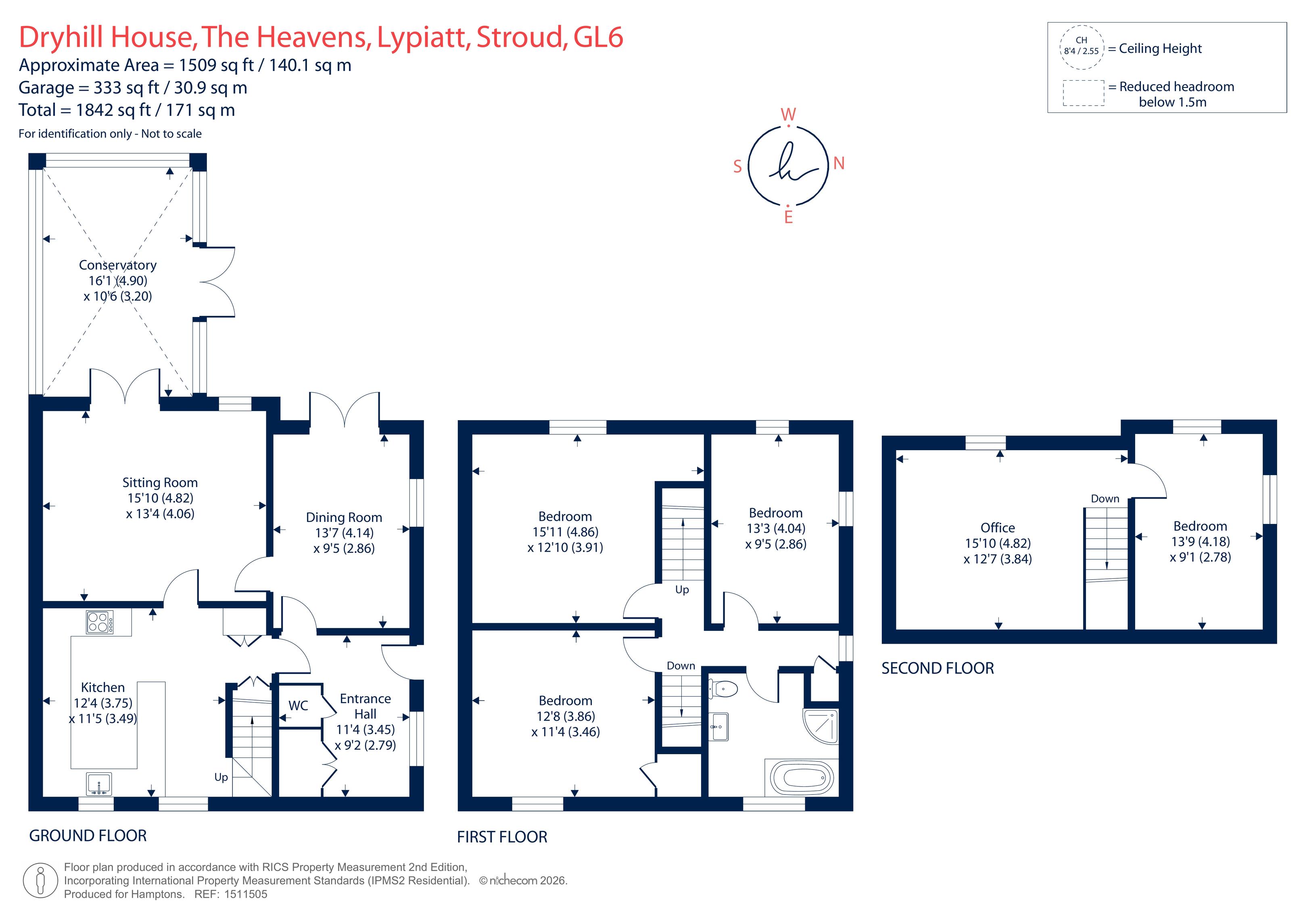 Dry Hill House, The Heavens, Stroud floorplan