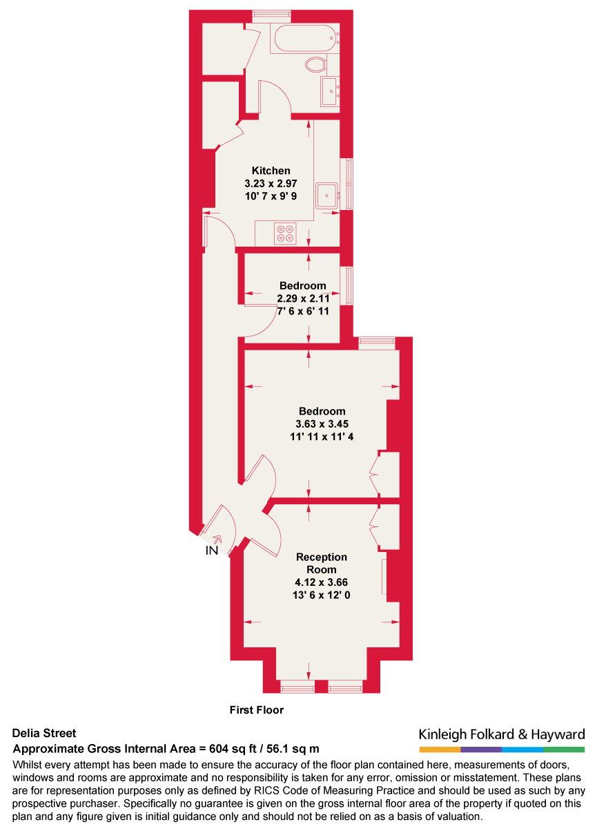 7C,, Delia Street, London floorplan