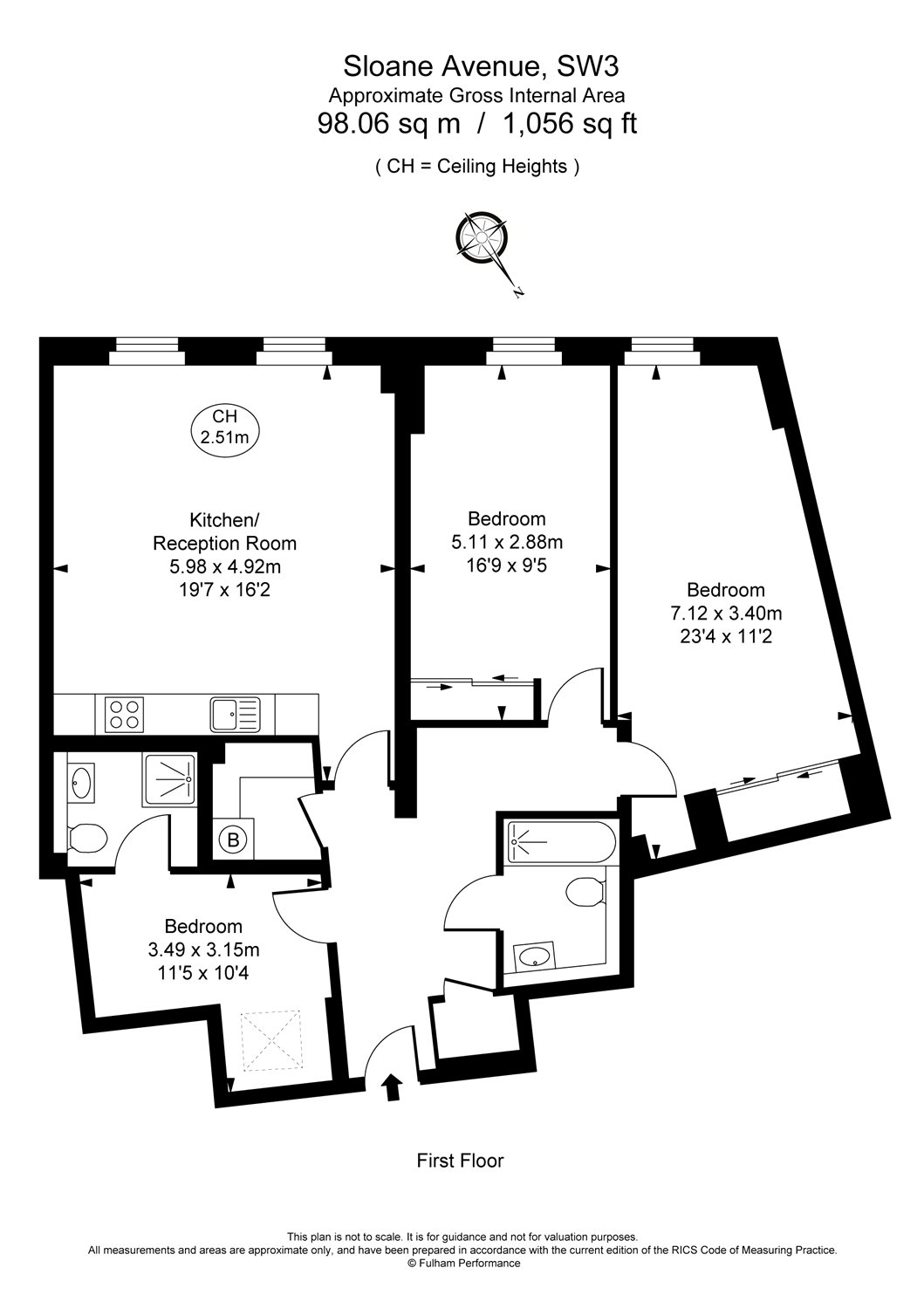 2 Bedrooms  to rent in Sloane Avenue, London SW3