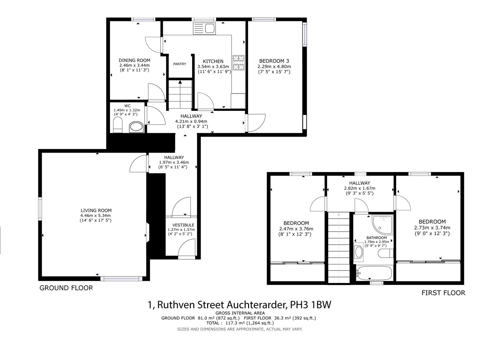 1, Ruthven Street, Auchterarder floorplan