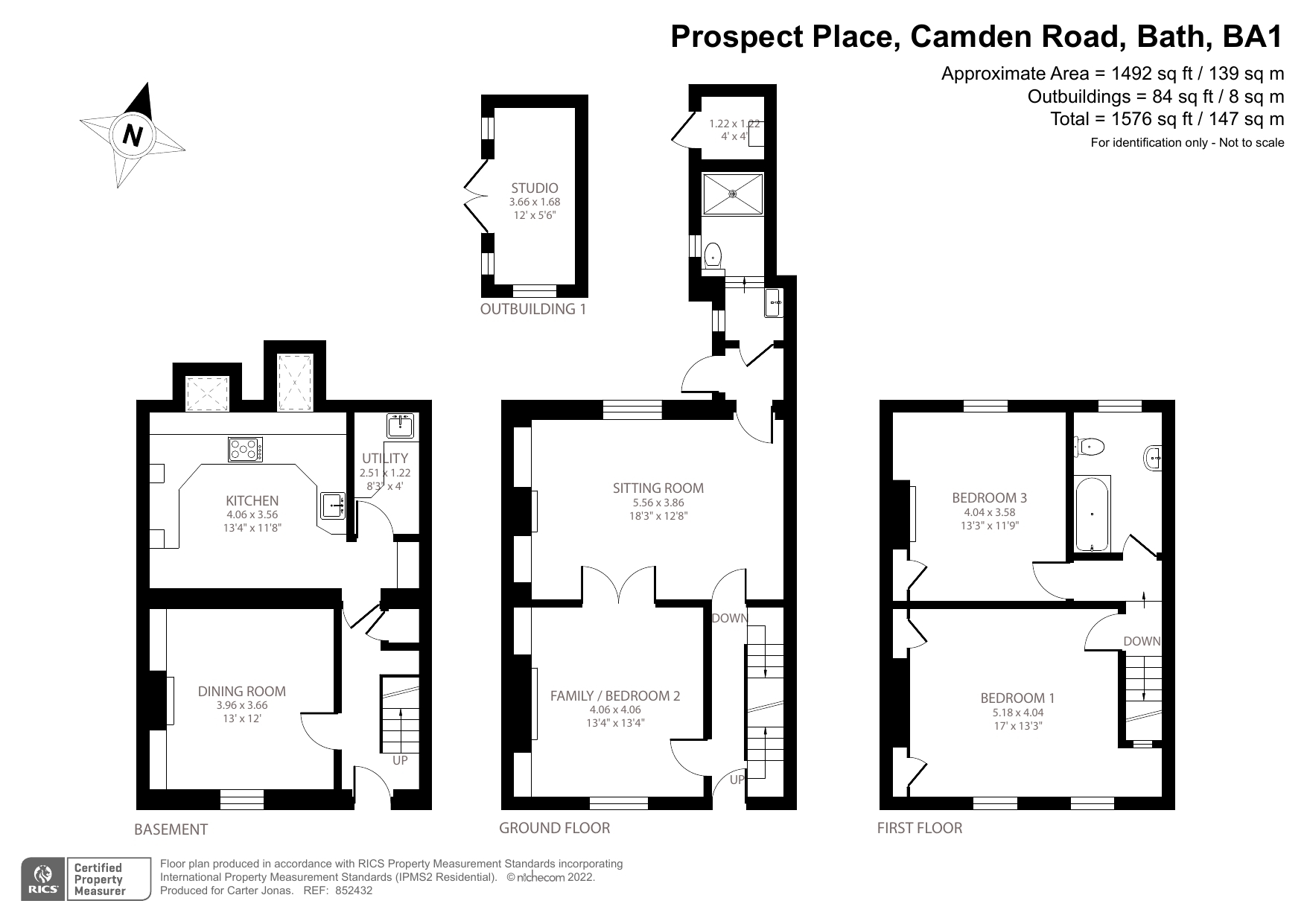 16, Prospect Place, Bath floorplan