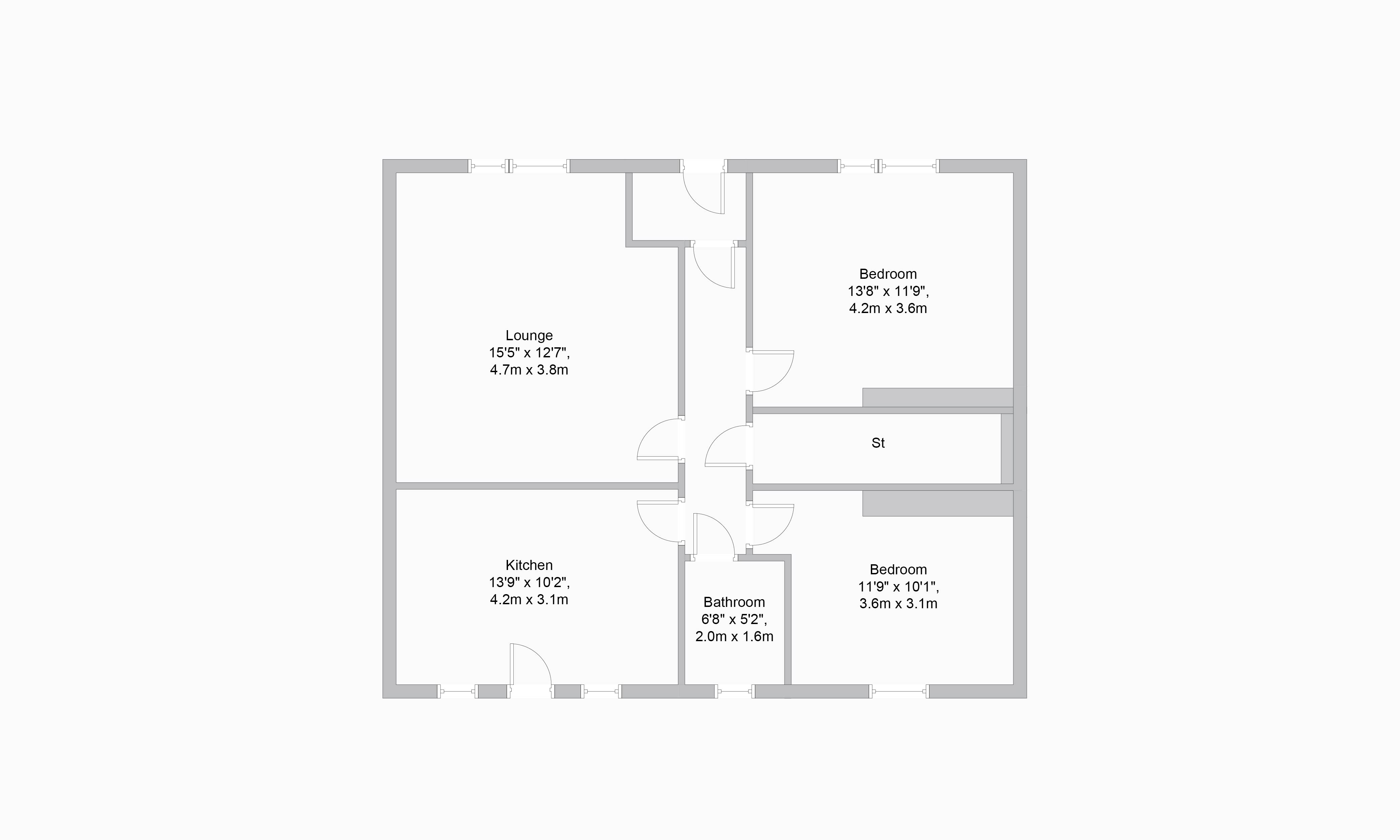 2 Bedrooms Flat for sale in Shiphaugh Place, Riverside, Stirling FK8