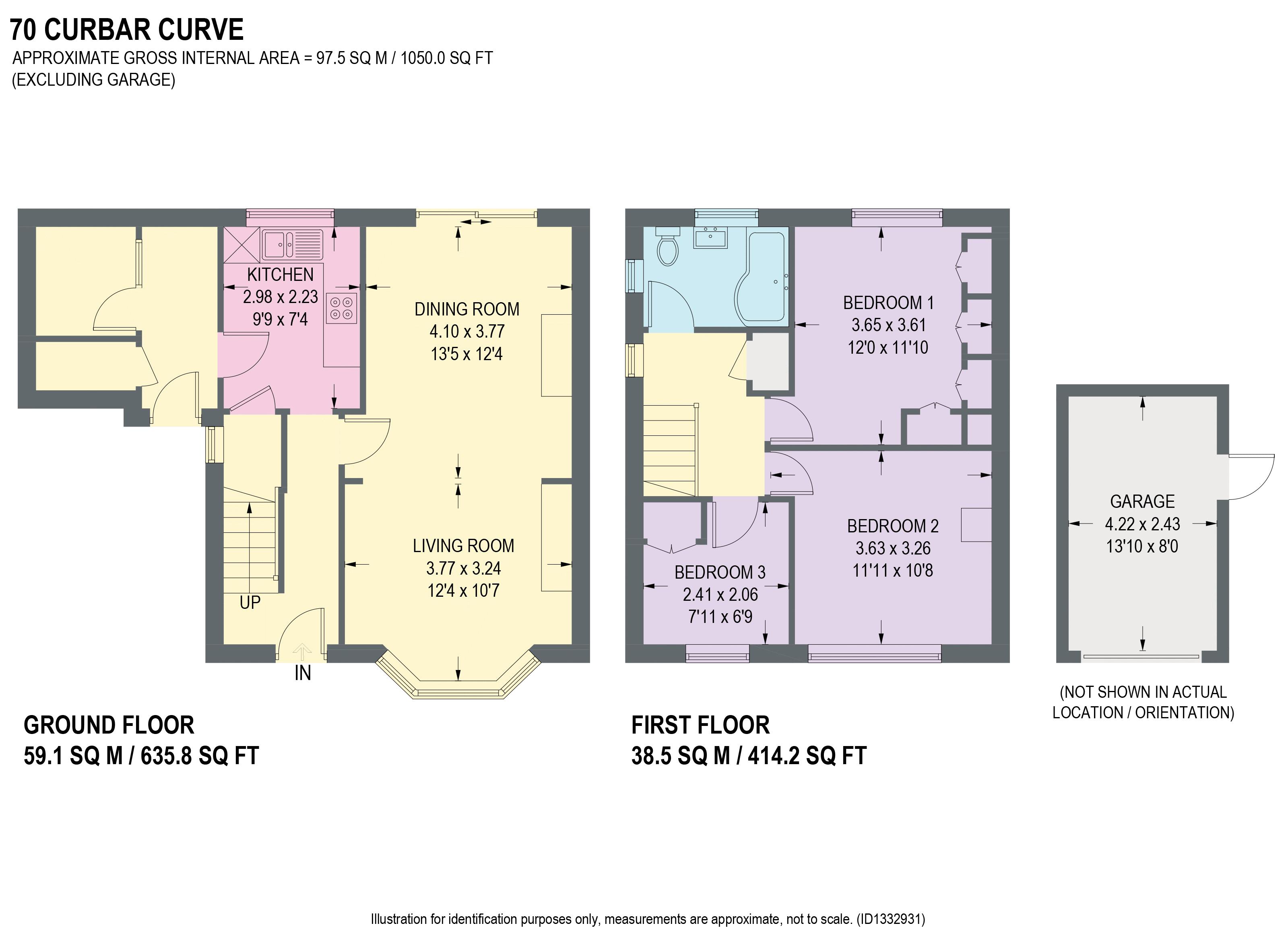 70, Curbar Curve, Chesterfield floorplan