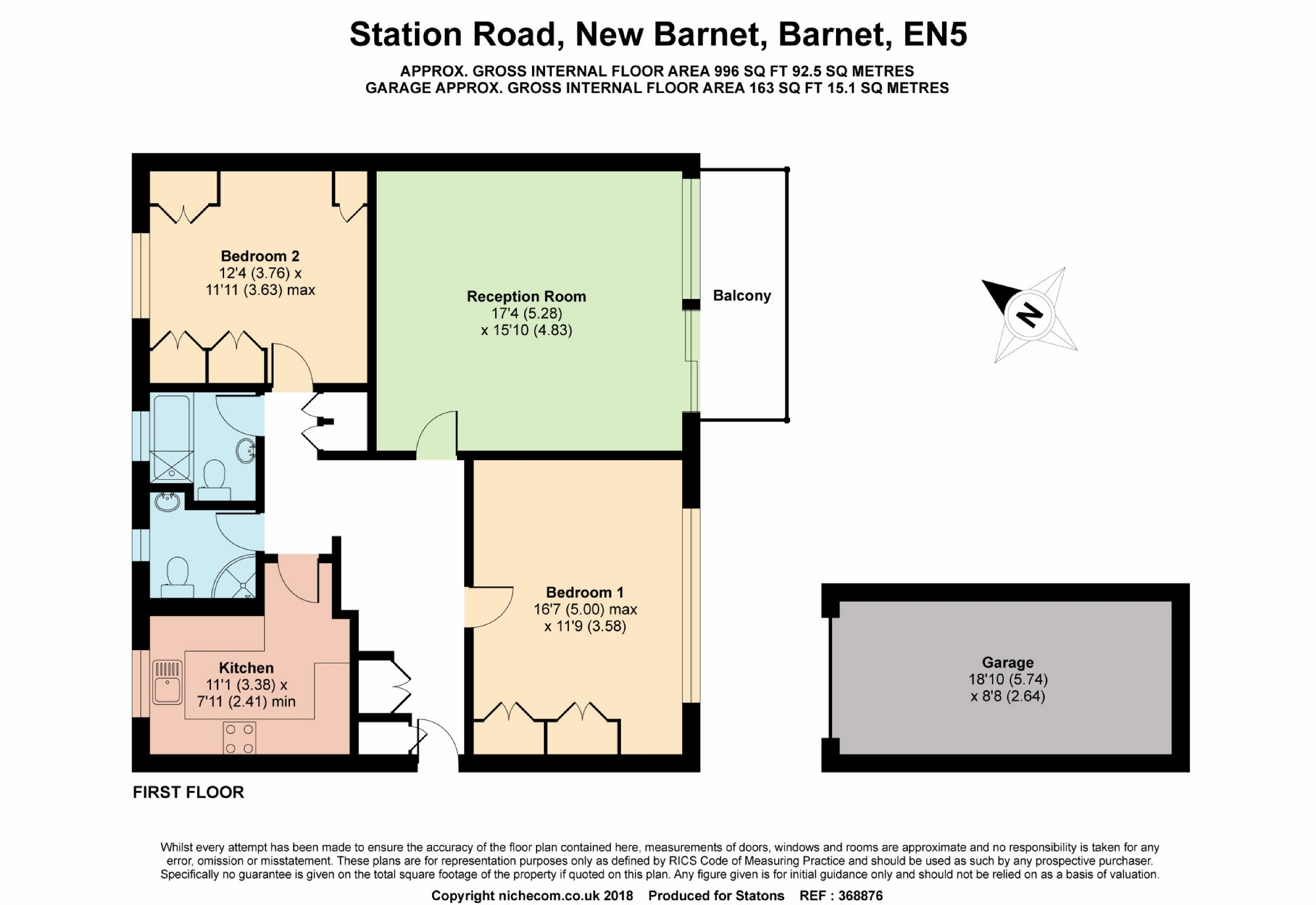 2 Bedrooms Flat for sale in Station Road, New Barnet, Hertfordshire EN5