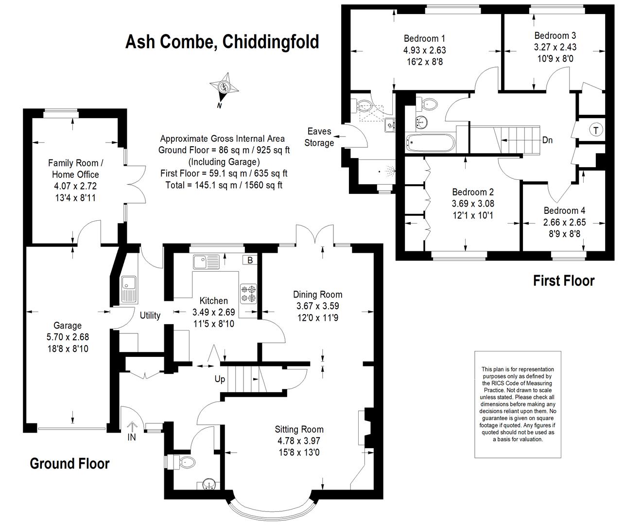 26, Ash Combe, Godalming floorplan
