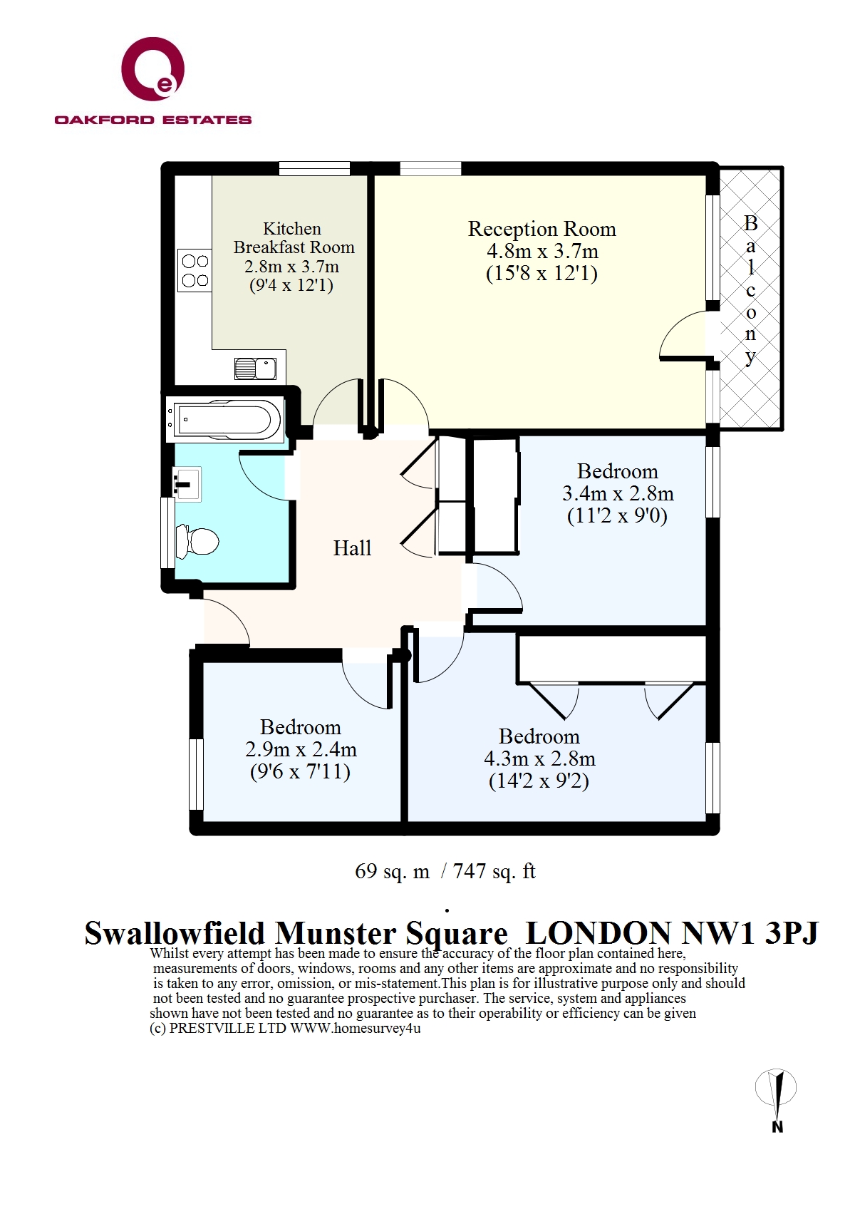 3 Bedrooms Flat for sale in Munster Square, Euston NW1