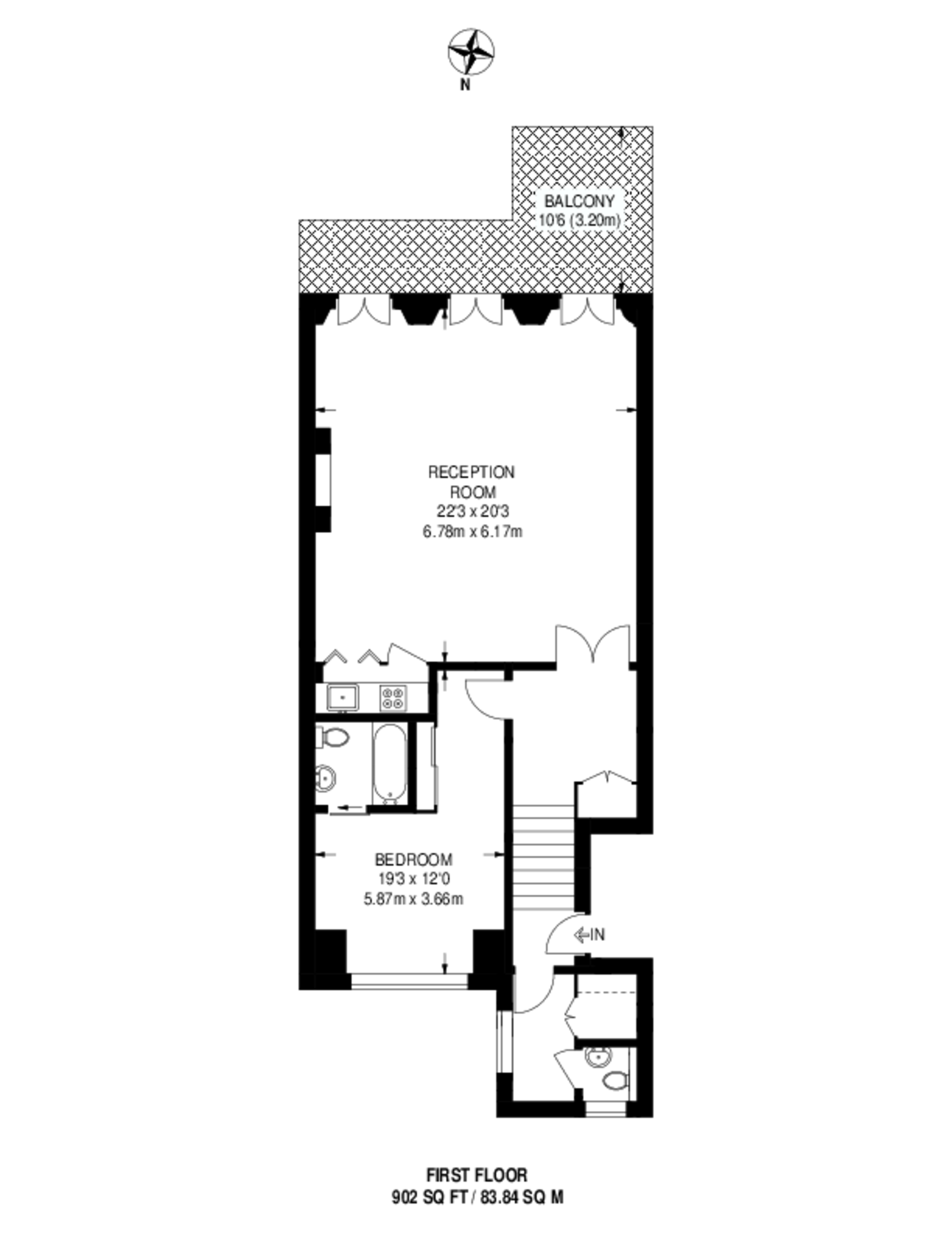 Lexham Gardens, Kensington floorplan