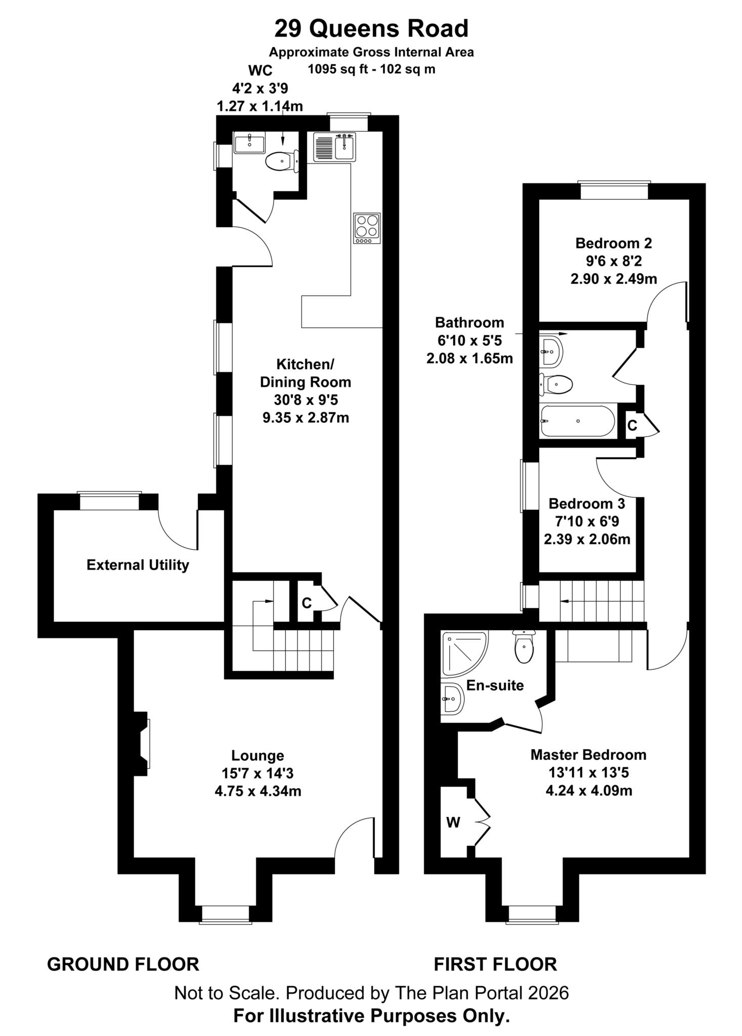 29, Queens Road, Blandford Forum floorplan
