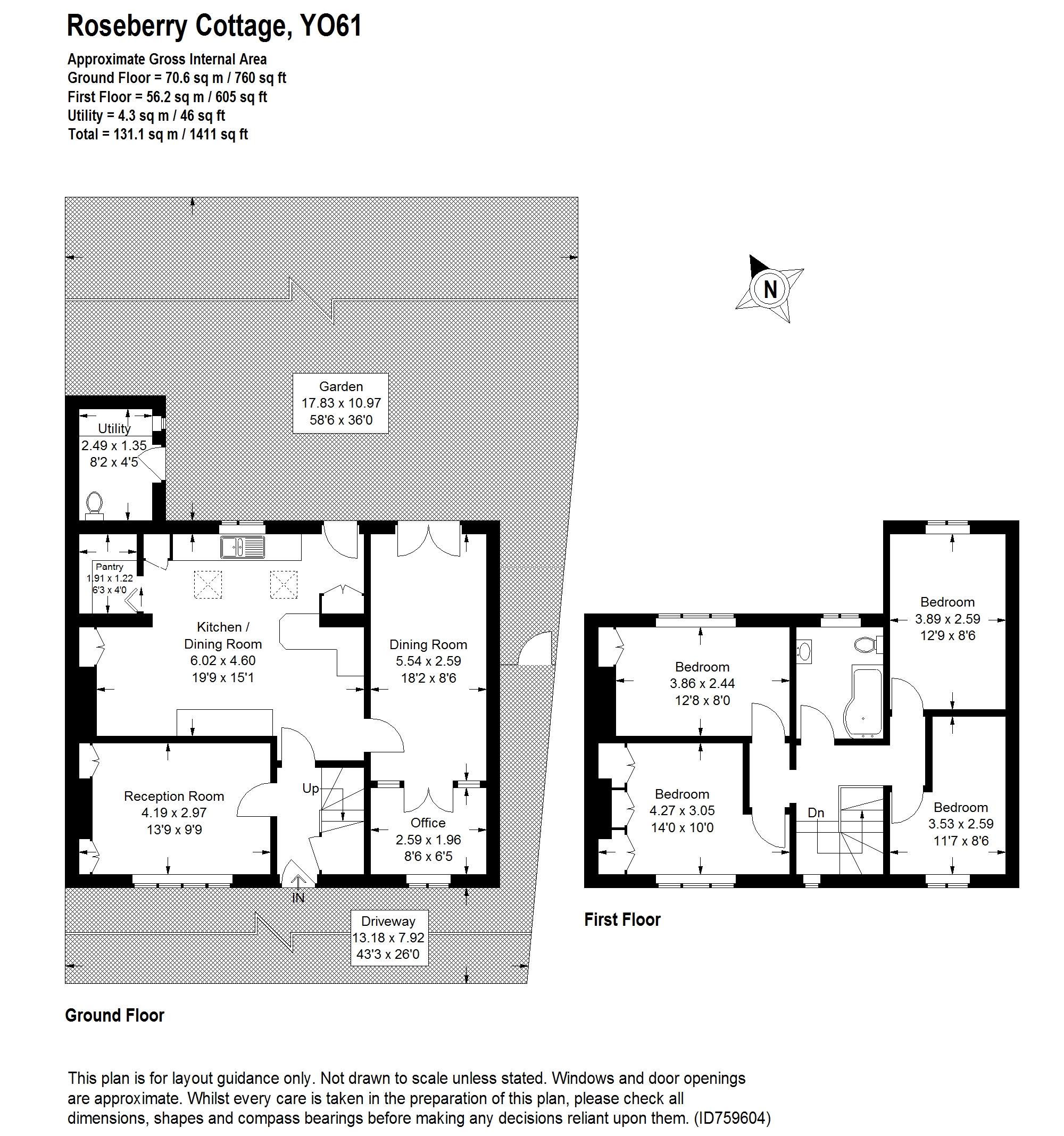 Easingwold Road, Huby, York YO61, 4 bedroom semidetached house for