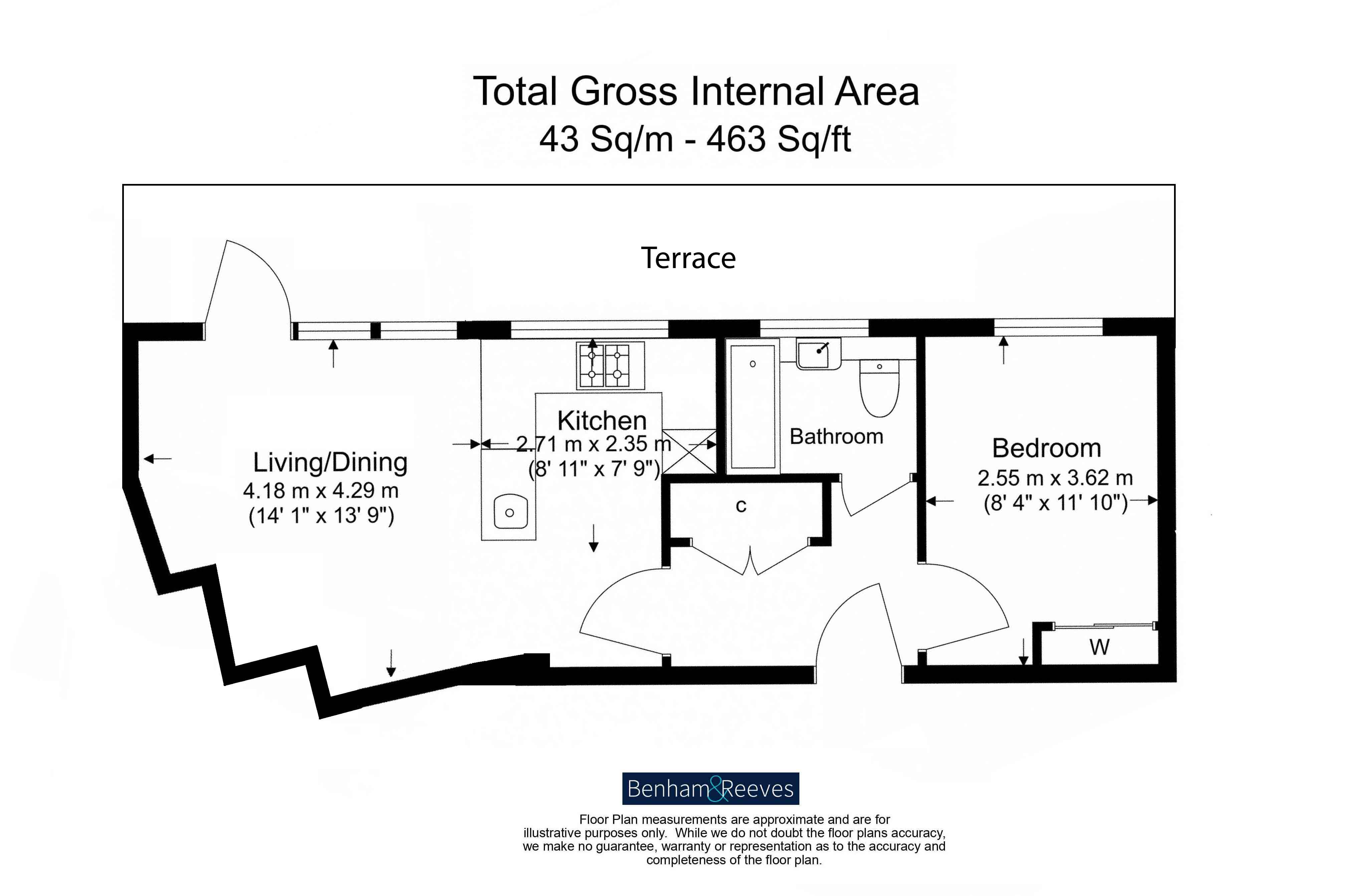 52 Fitzroy House, Dickens Yard,, Longfield Avenue, Ealing floorplan