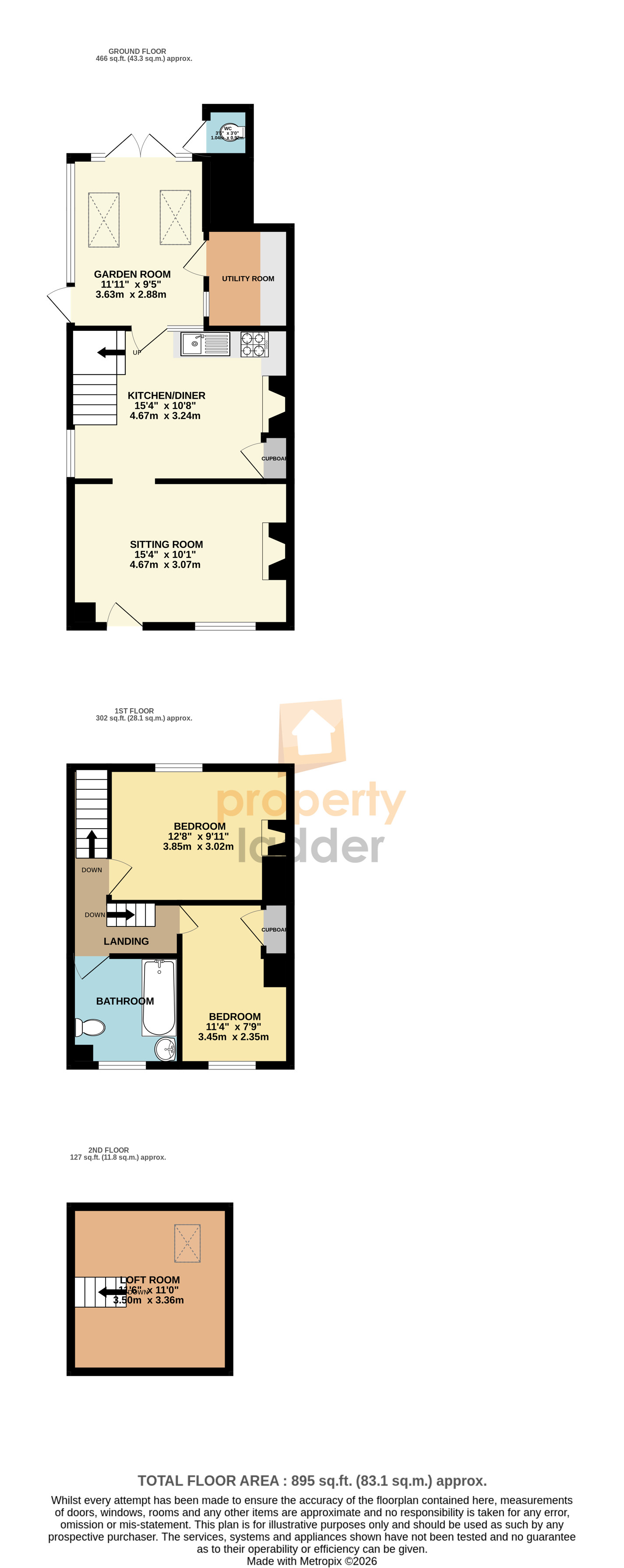 Hill House, The Moor, Norwich floorplan