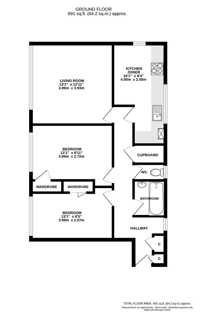 4 Theydon Bold, Woodland Avenue, Brentwood floorplan
