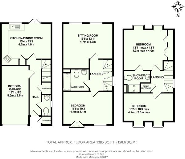 3 Bedrooms Terraced house for sale in Albion Way, Edenbridge TN8