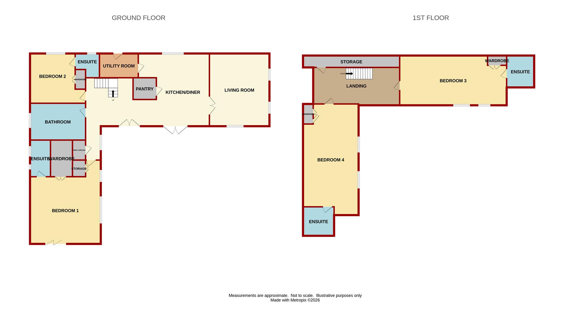 Three Oaks, Southend Lane, Newent floorplan
