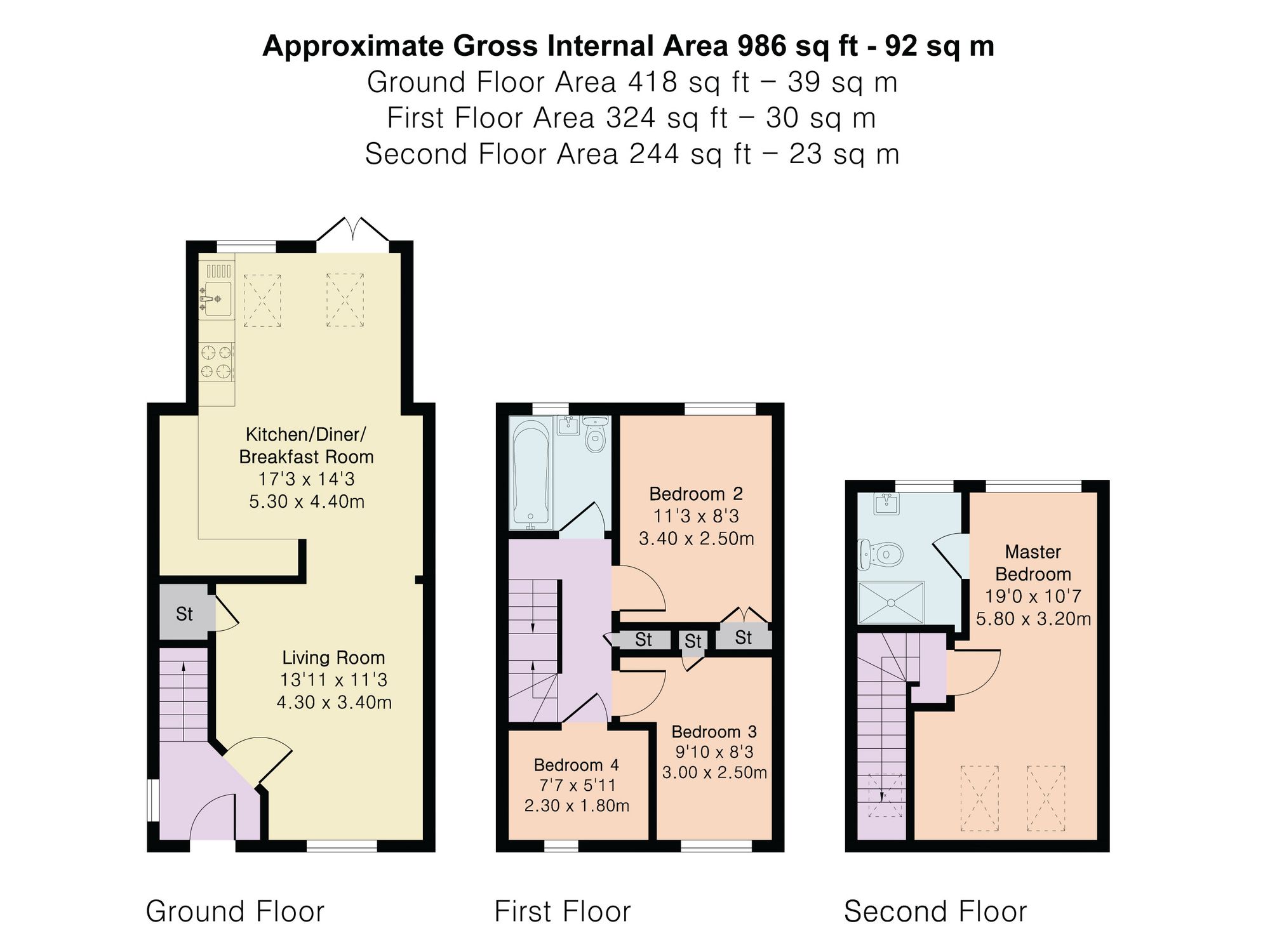 24 Liberty Close, Hertford floorplan