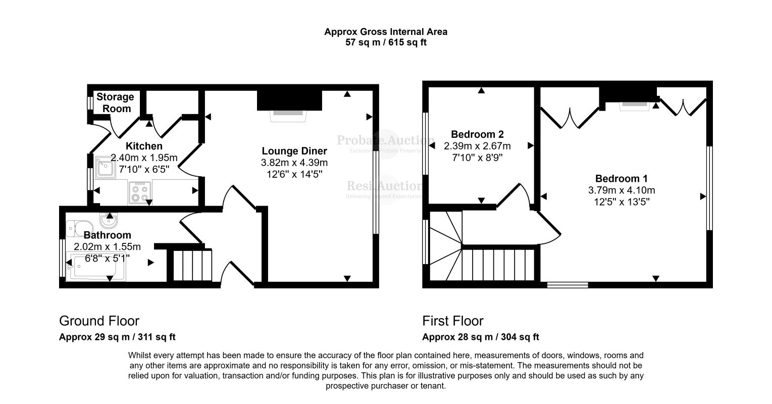 57, Cumberland Road, Oxford floorplan