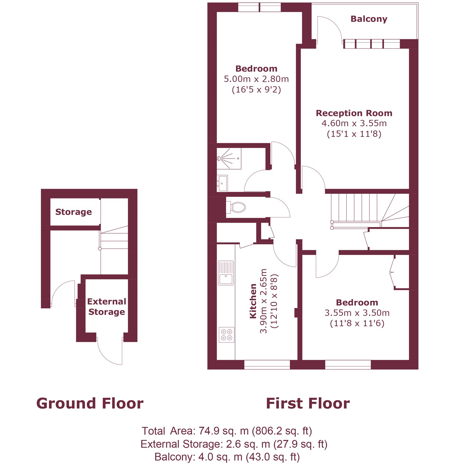 110, Rounton Road, London floorplan