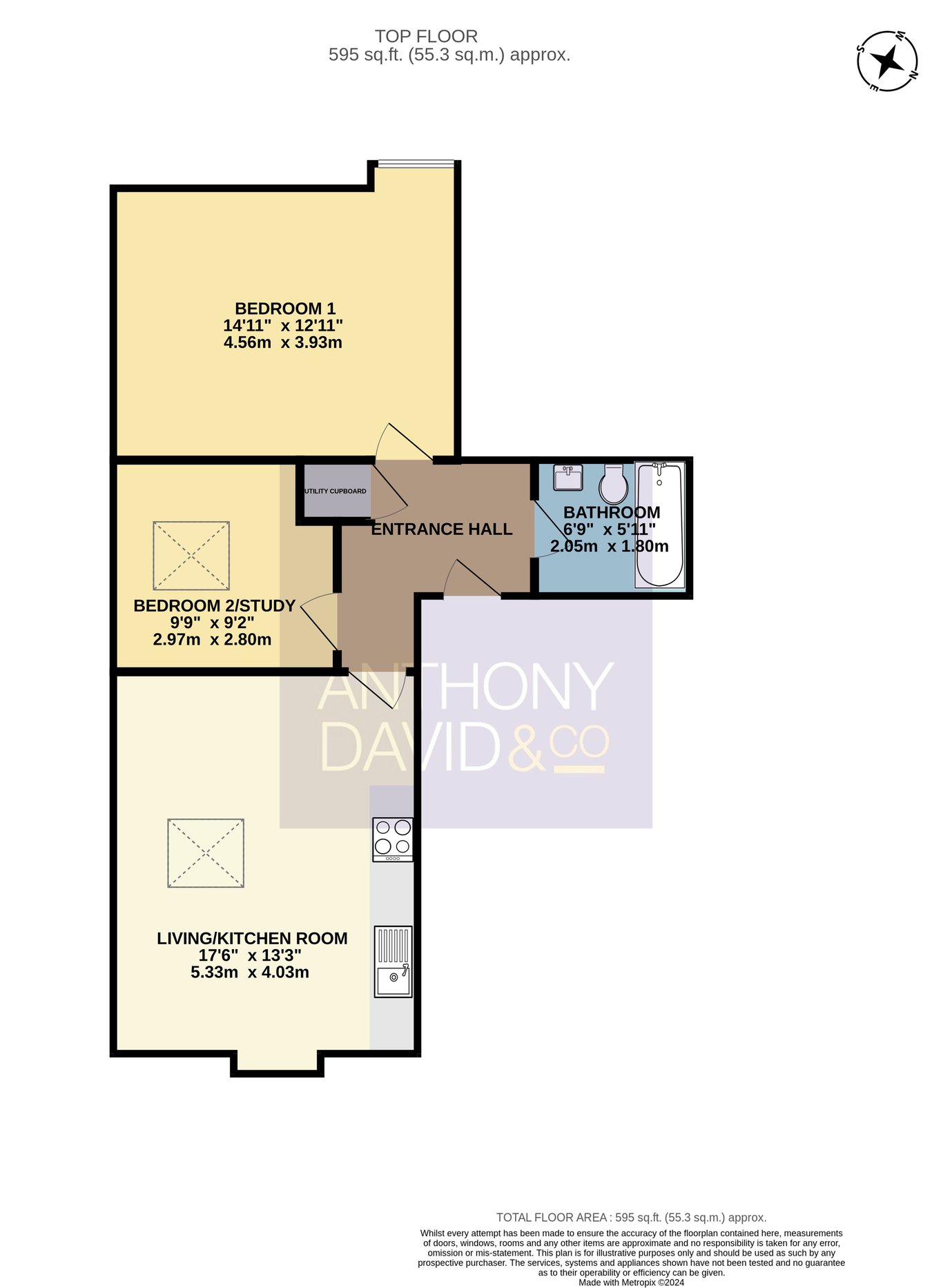 Flat 9, Aster Court Daisy Close, Poole floorplan